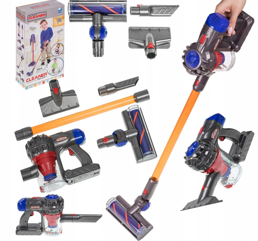3in1 Interactive Upright Vacuum Cleaner for Kids Pull-In Suction Function 3+