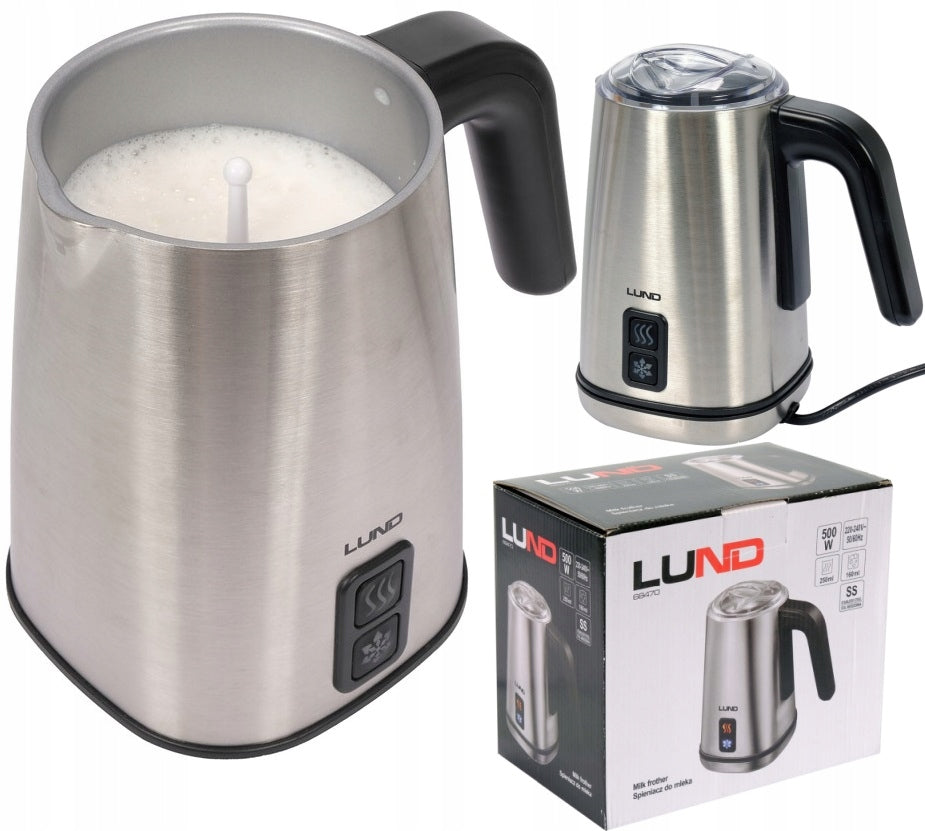 3in1 MILK FROTHER WITH MAGNETIC HEATER 500W
