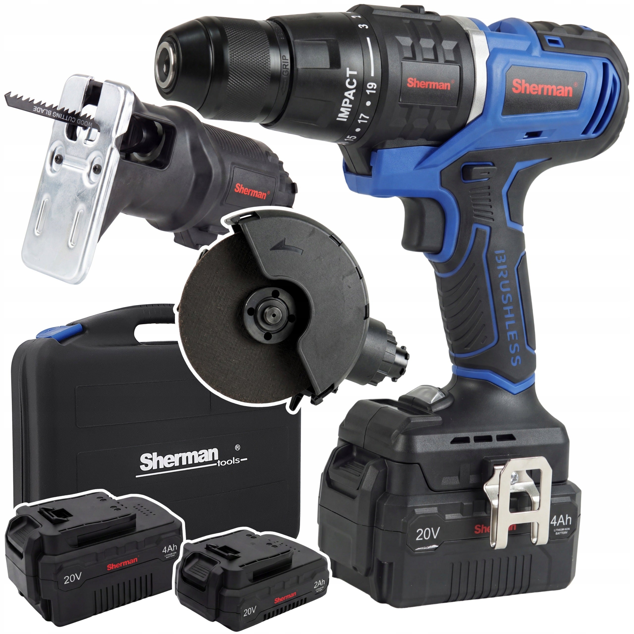 3in1 MODULAR CORDLESS SCREWDRIVER + TWO BATTERIES + SUITCASE | Sherman
