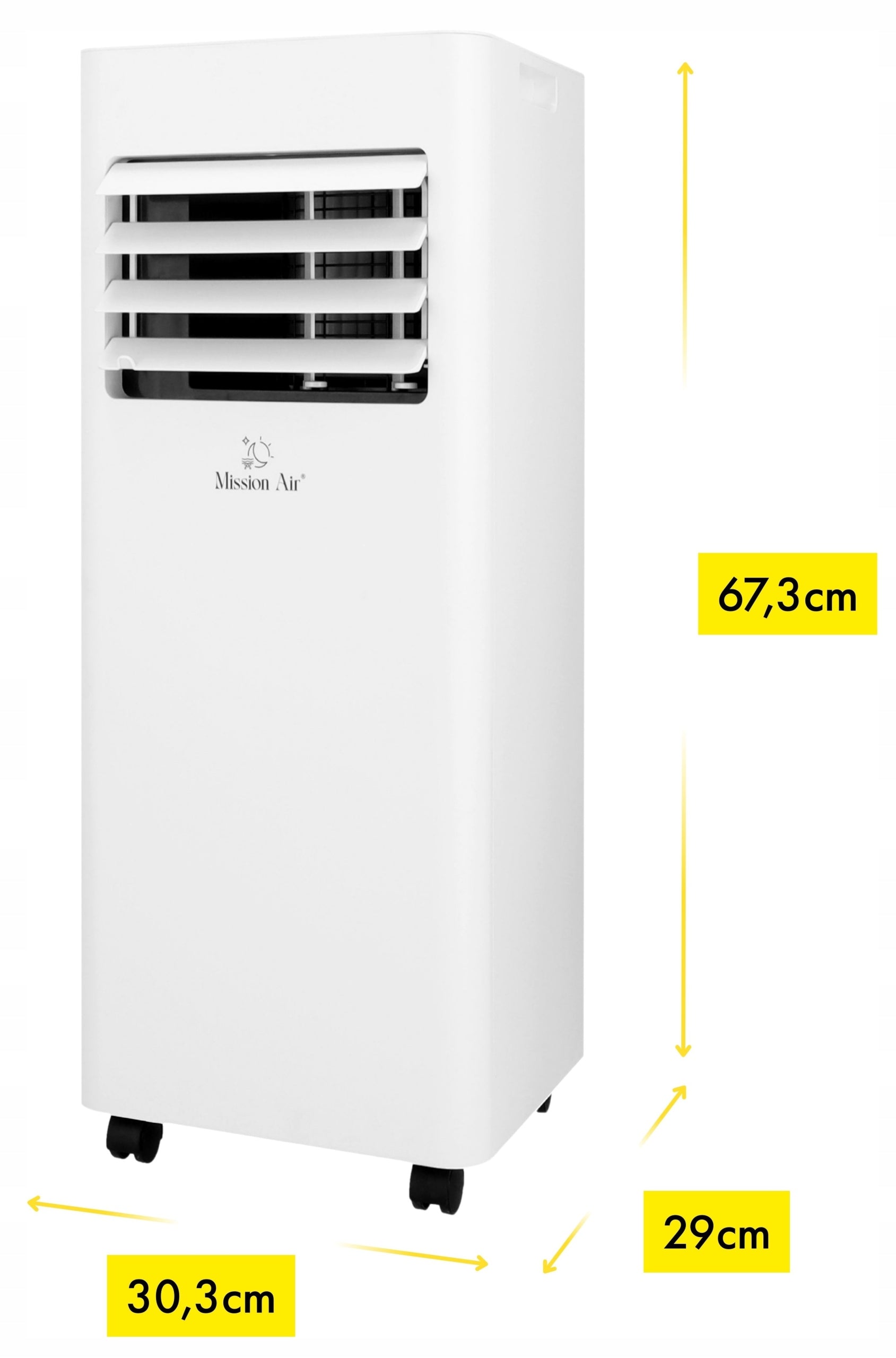 3in1 PORTABLE AIR CONDITIONER Mission Air 2,1kW +dehumidifier 20l/24h TIMER WiFi Manufacturer code Klimatyzator mobilny Mission Air PEAK 2,1kW