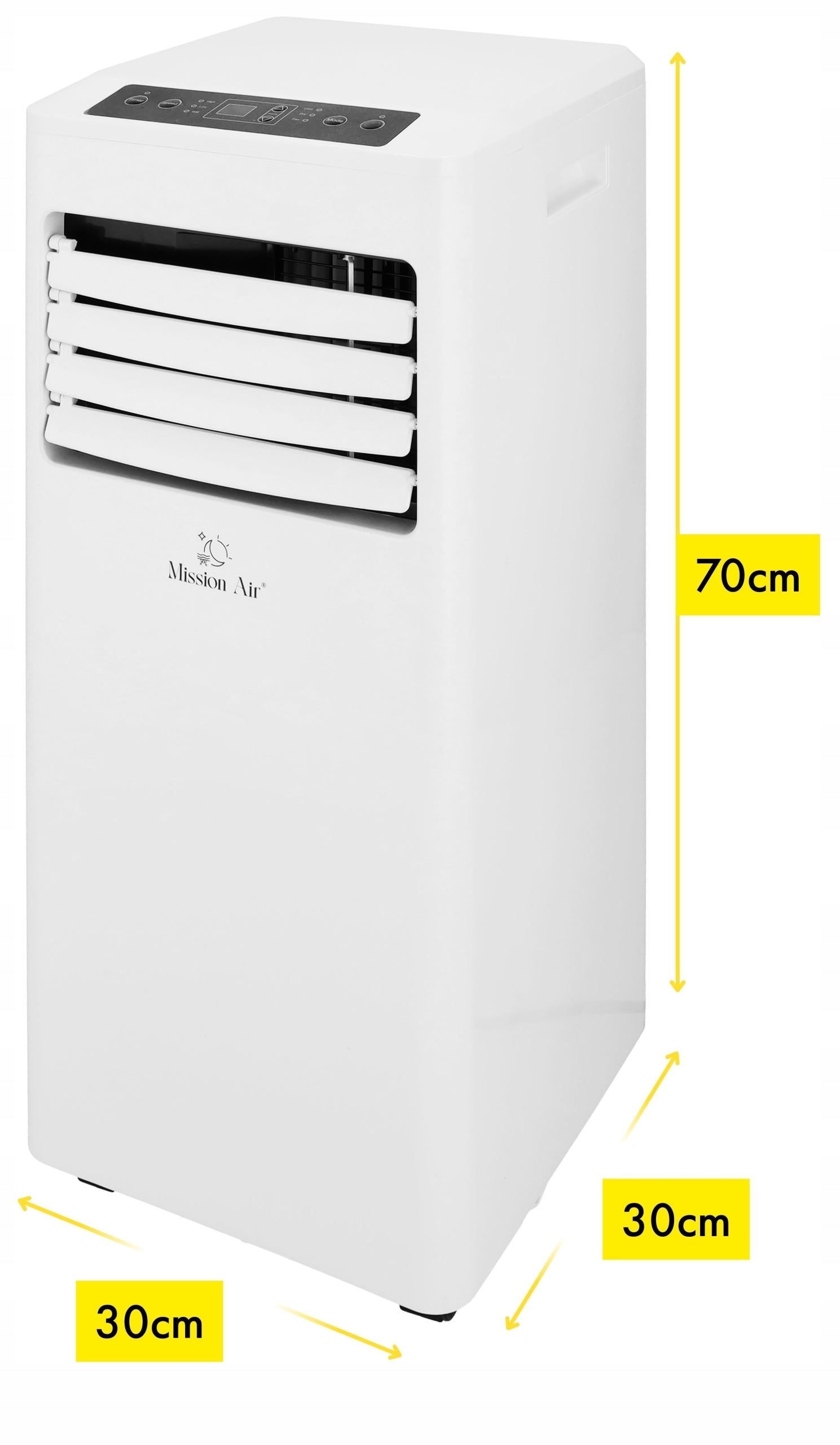 3in1 PORTABLE AIR CONDITIONER Mission Air 2,6kW +dehumidifier 24l/24h TIMER WiFi Brand Mission Air