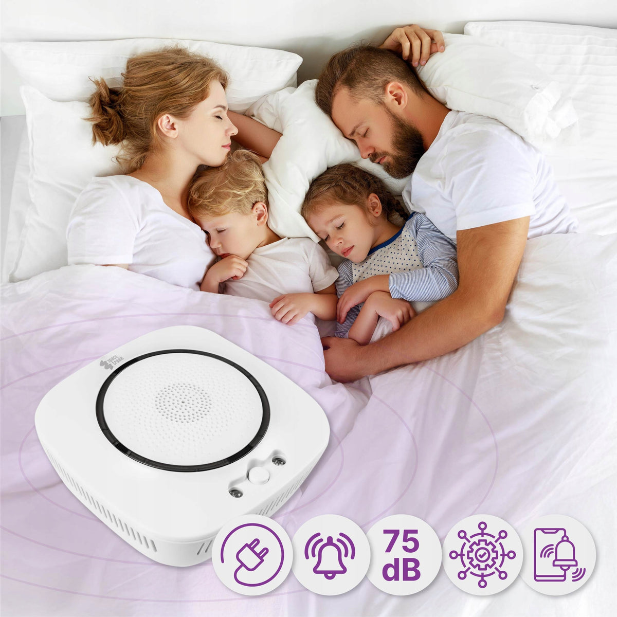 3in1 SET carbon monoxide smoke detector TUYA Smart WiFi detector Alarm Brand Spacetronik