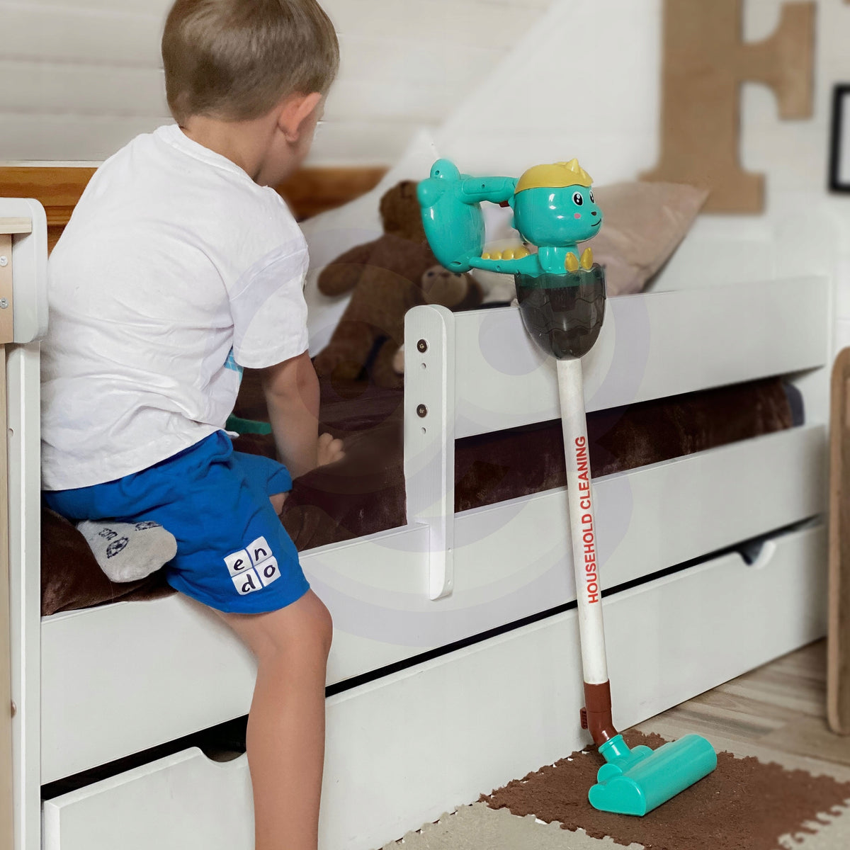 3in1 Vertical Vacuum Cleaner for Kids Dinosaur Suction Function Light Edu WOOPIE Manufacturer code 45340