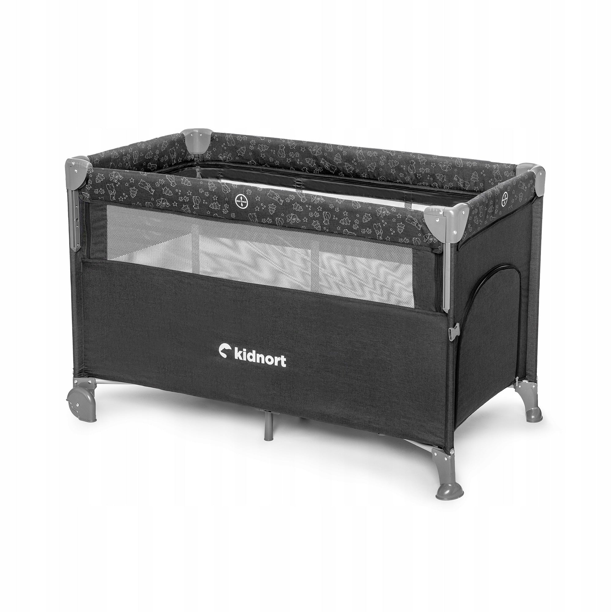 3in1 folding travel cot – extra bed, playpen + LIVSMILJO bag Packaging status original