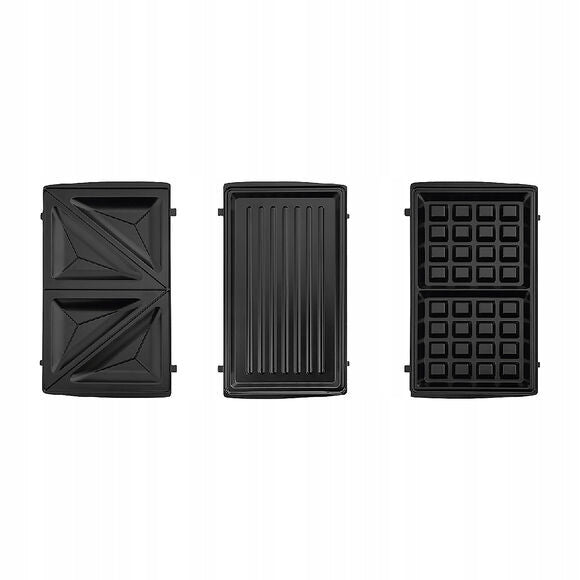 3in1 toaster with interchangeable trays grill toast 850 W Hoffen waffle iron Brand Hoffen