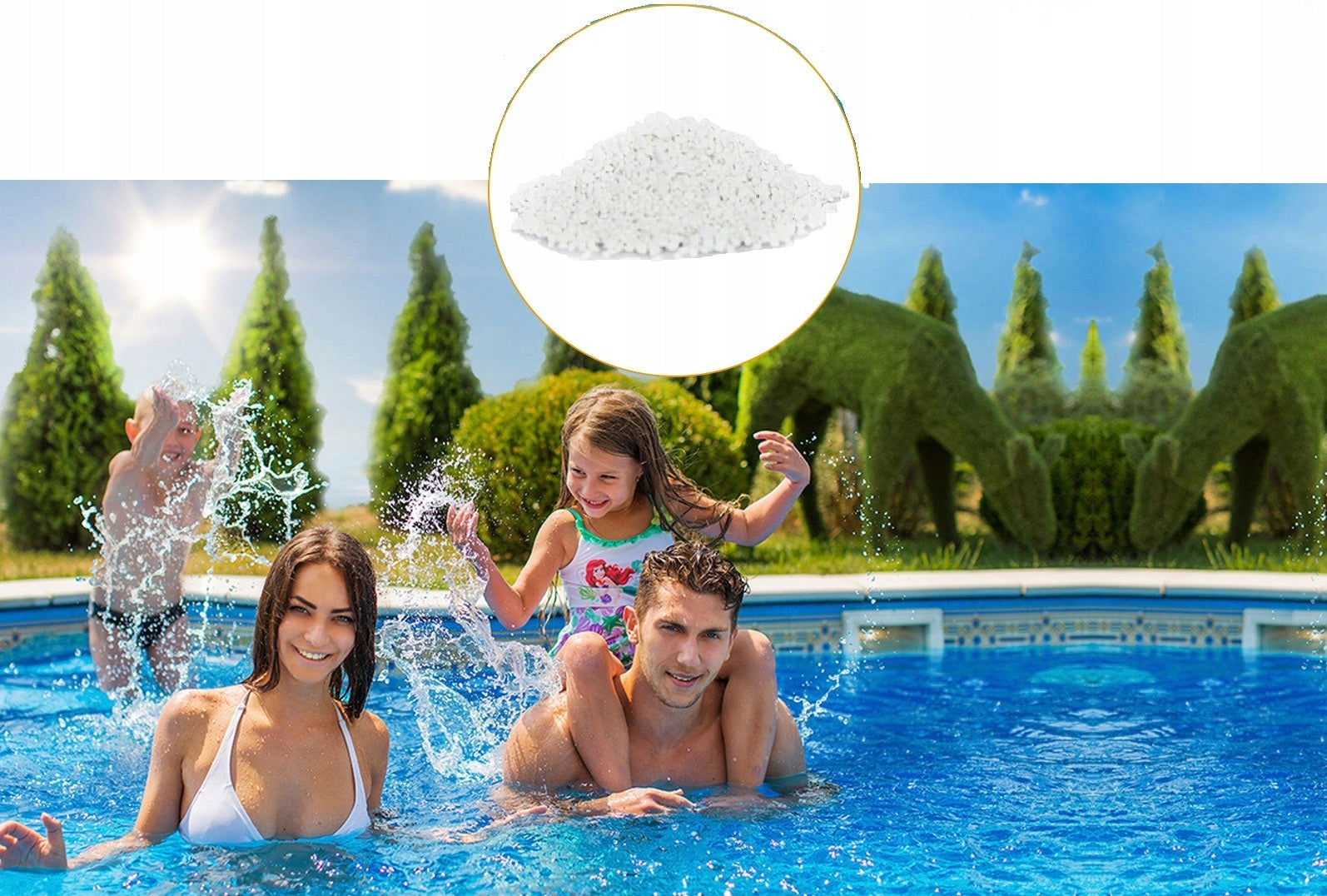 3kg CHLORINE SHOCK STRONG GRANULES in granules CHEMISTRY FOR POOL JACUZZI SPA Manufacturer code CHLOR-SZOK-3