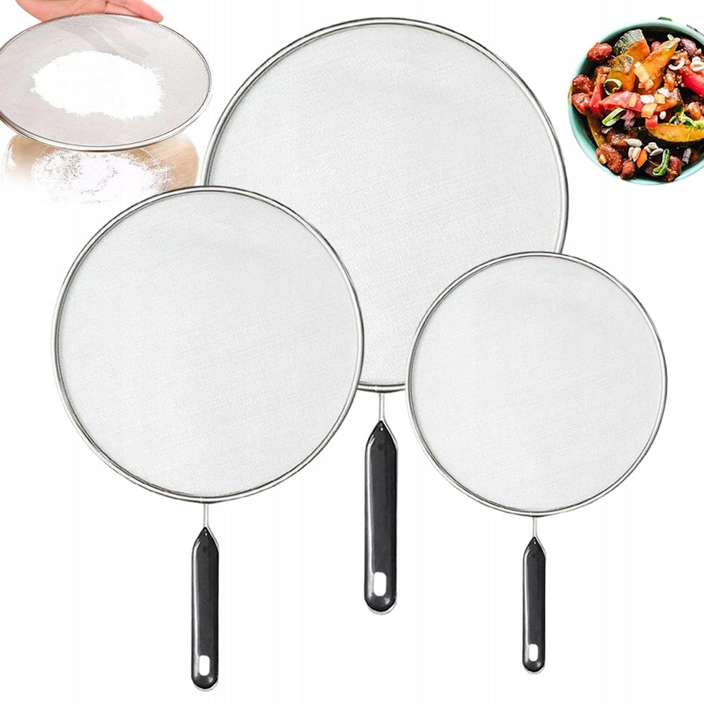 3pcs FRYING Protective Lid Anti-Splash Mesh FOR PAN