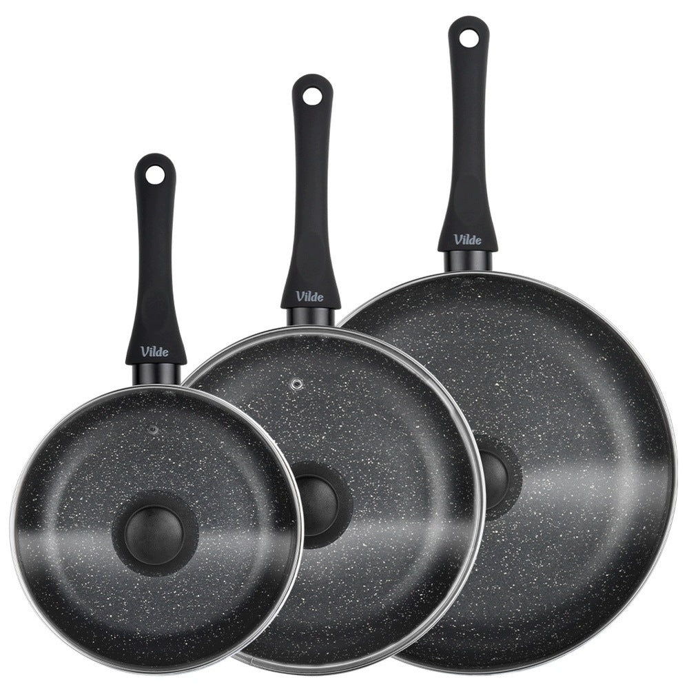 3x GRANITE pan with lid pan set VILDE 20 24 28 cm Manufacturer code 5900670119802