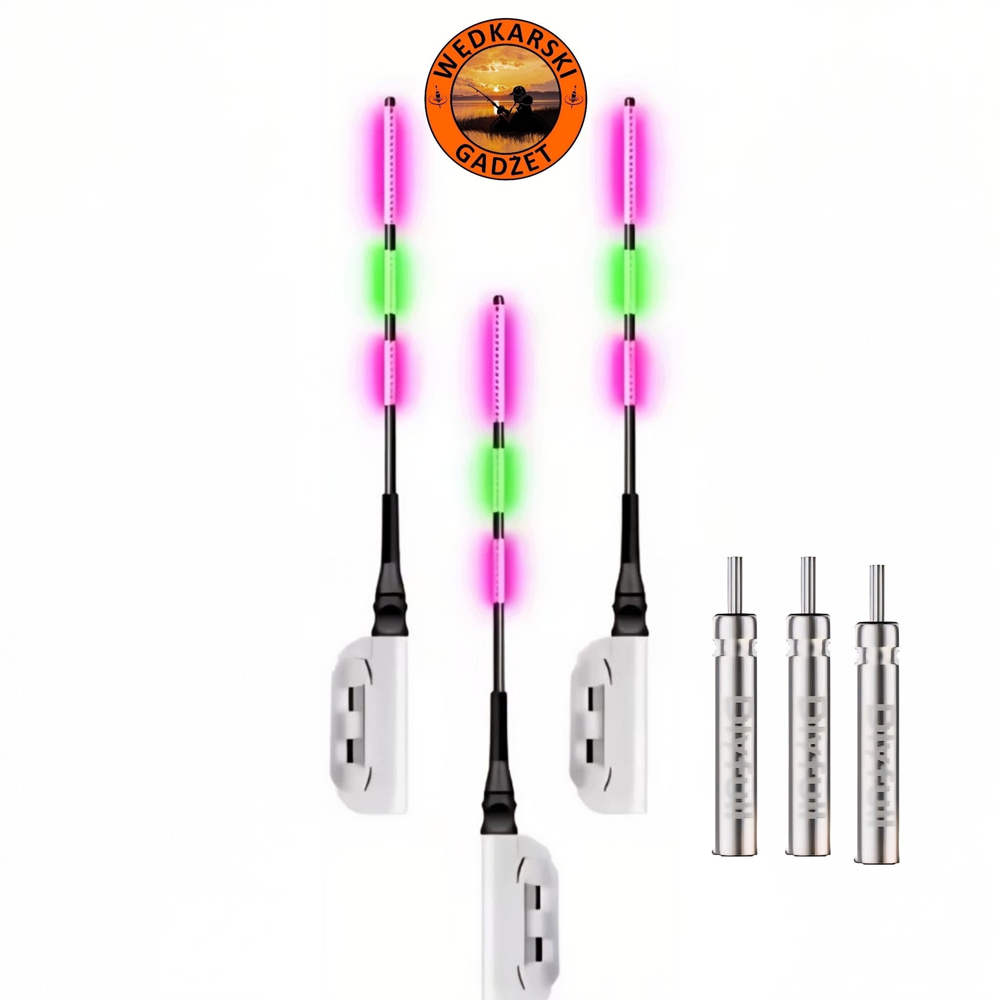 3x Glowing Beacon 3 Light Points Fedeer Strong Light + 3 Batteries Packaging status original