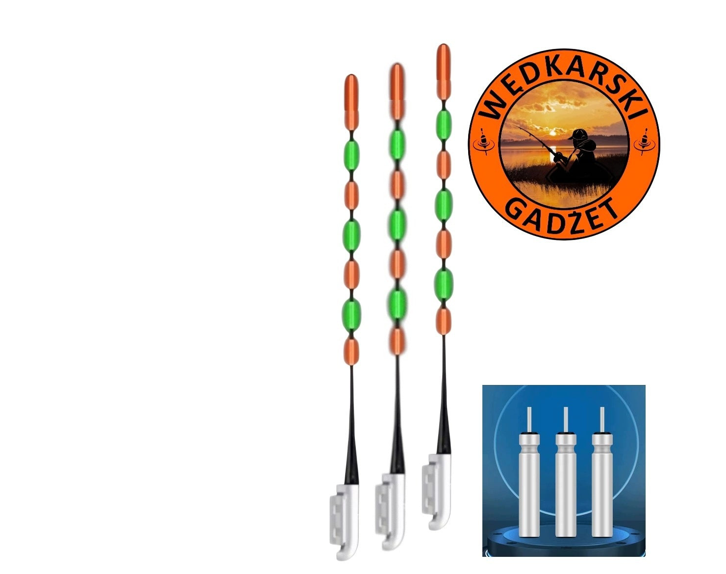 3x Glowing Beacon - 7 Light Points - Powerful Light + 3 Batteries Packaging status original