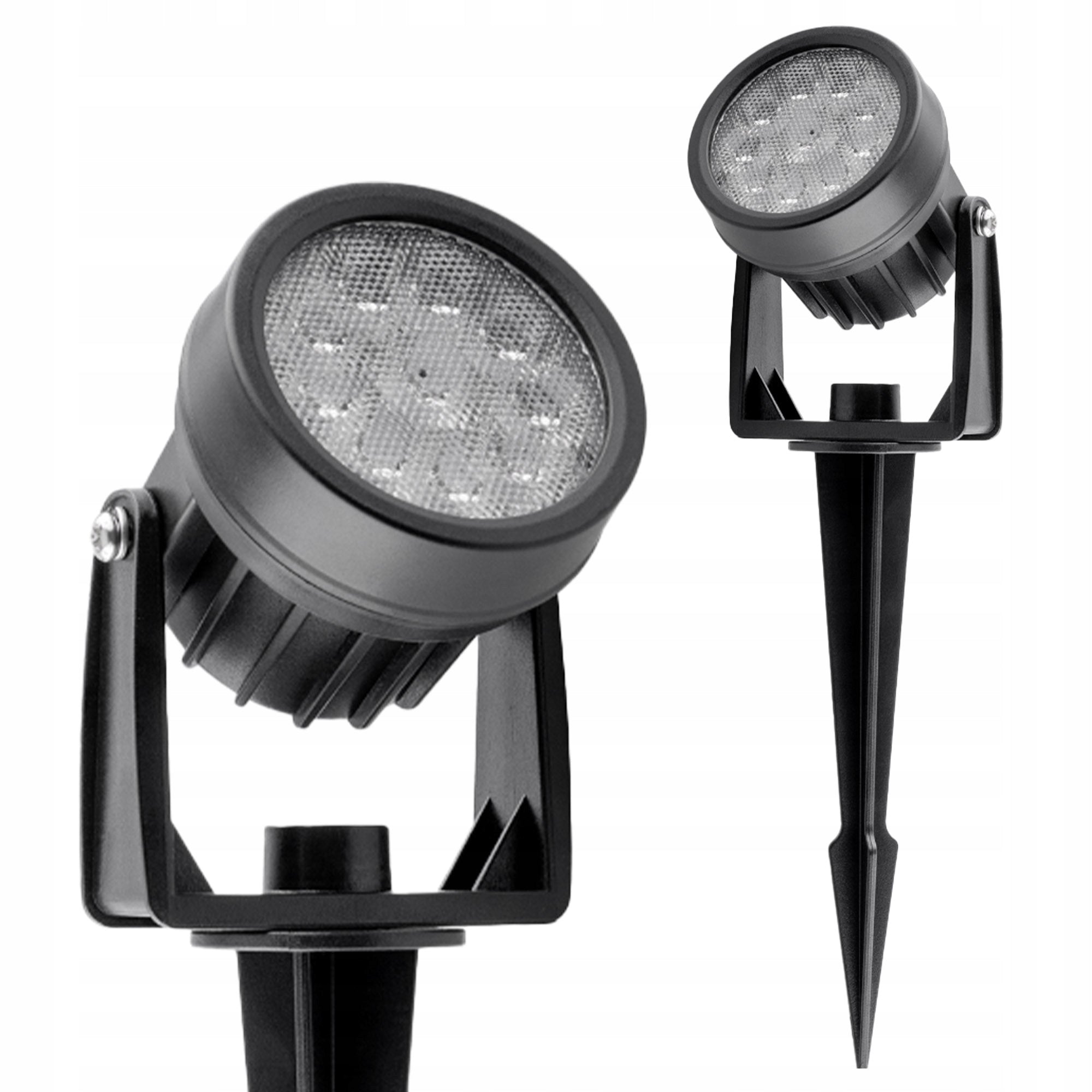 3x LED Garden Headlight Punched Solar Skewer Solar Lamp IP65 Batteries included yes