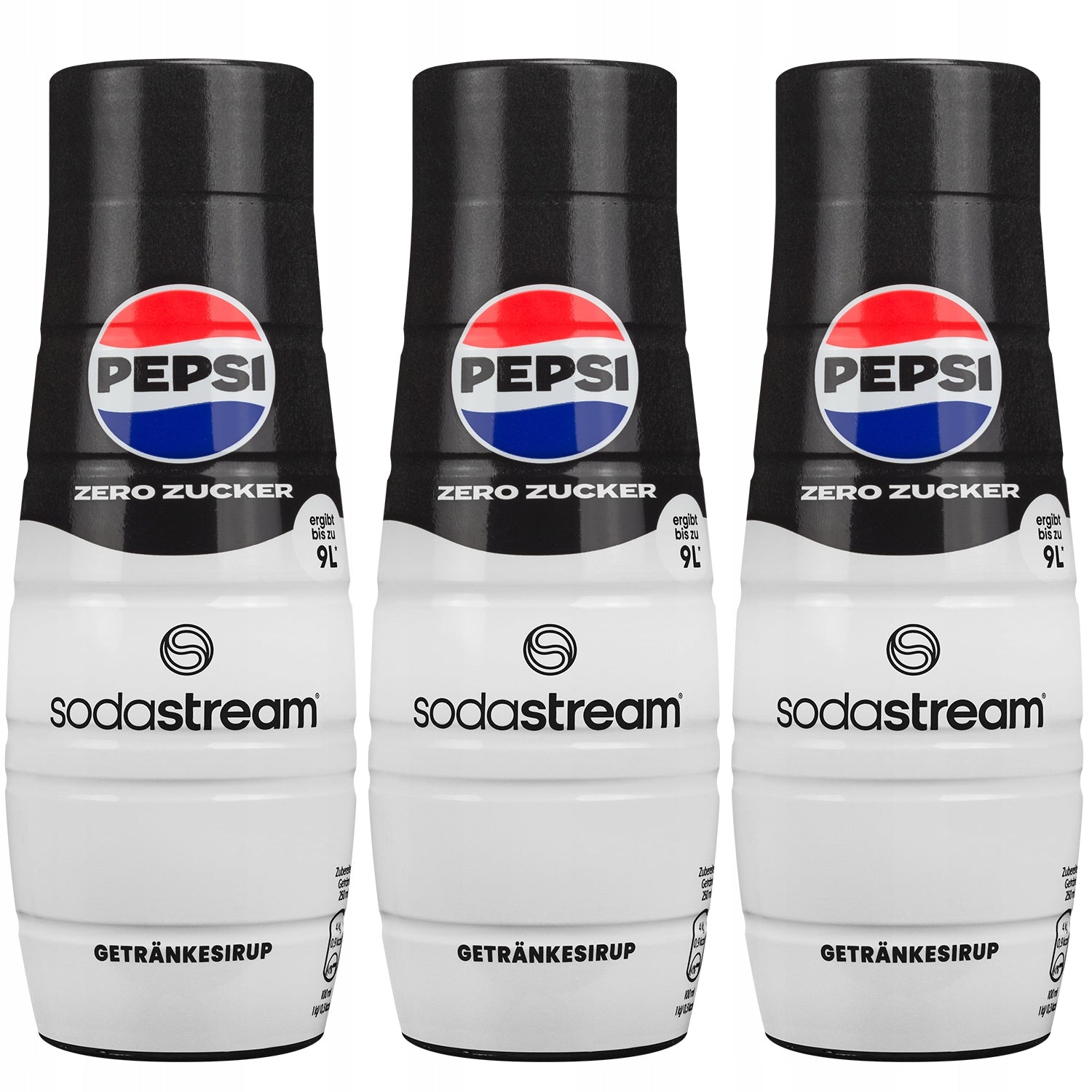 3x SYRUP SODASTREAM PEPSI MAX WITHOUT SUGAR 440 ML CONCENTRATE FOR SATURATOR