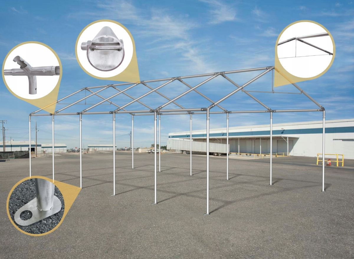 3x4 2-2,87m Garden Event Tent Pavilion - VARIOUS COLORS Length 4 m
