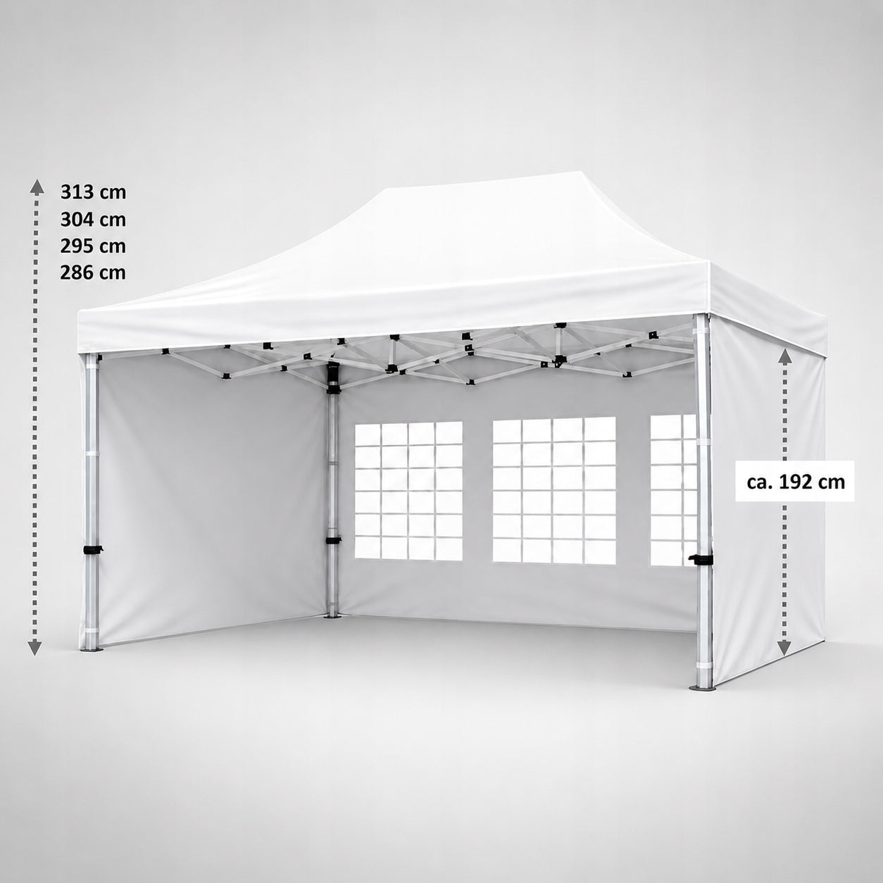 3x4.5M ALUMINUM TENT ALUMINUM COMMERCIAL PARTY EXPRESS 3m x 4,5m Length 4.5 m