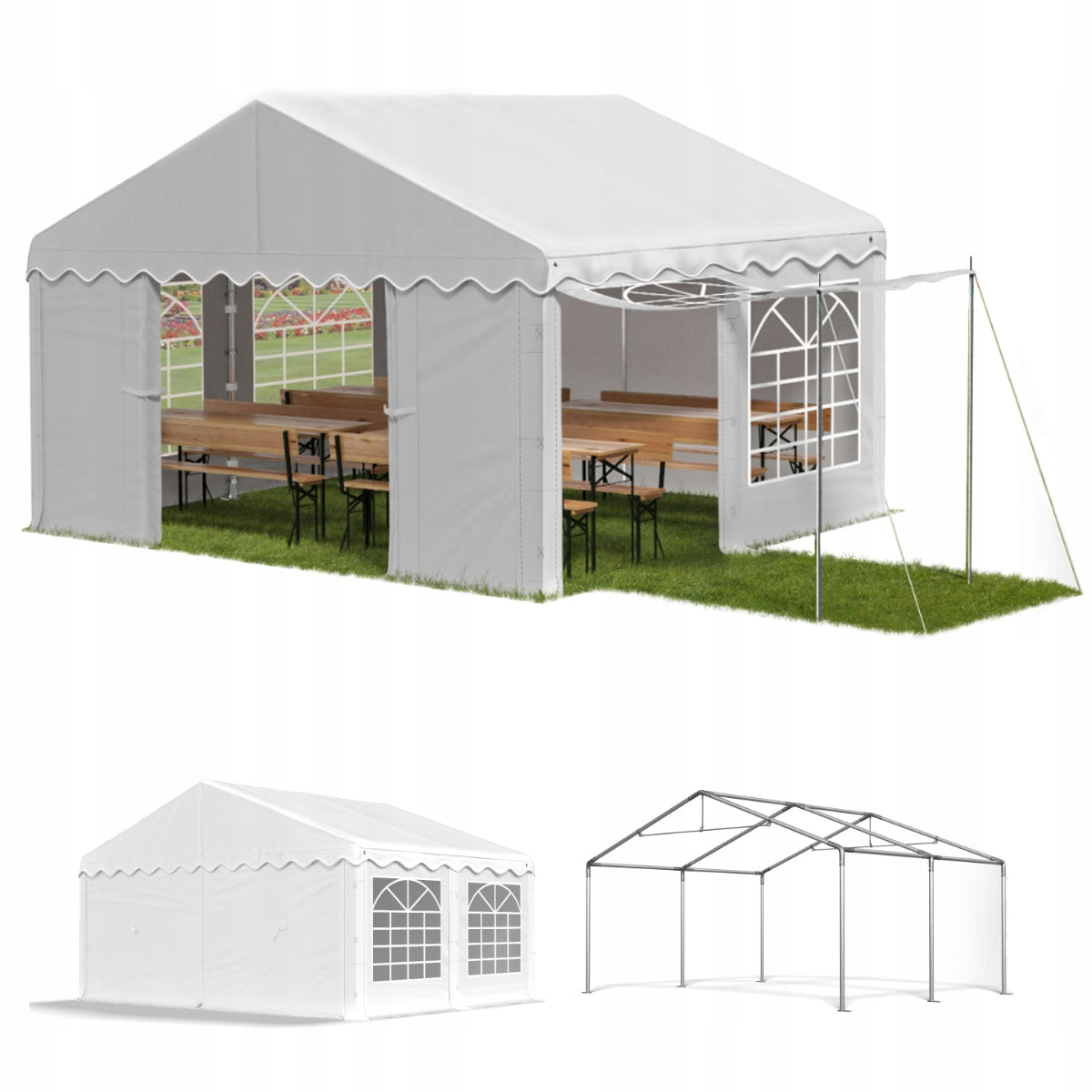 3x4 Garden Party Tent VARIOUS COLORS + FREEBIE Packaging status original