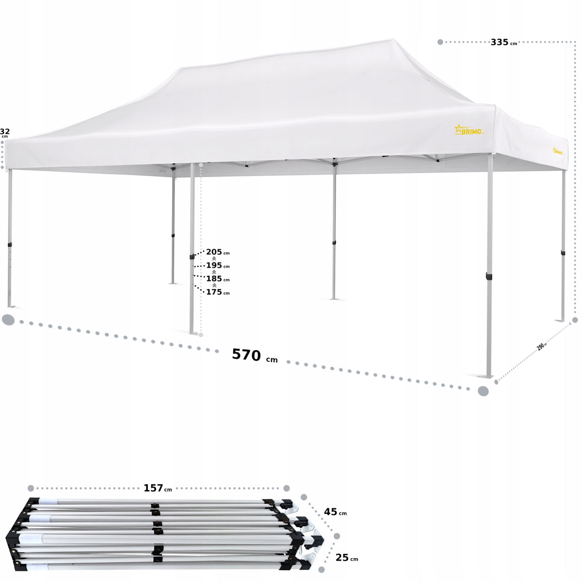 3x6 Economic Star Exhibition Tent Packaging status original