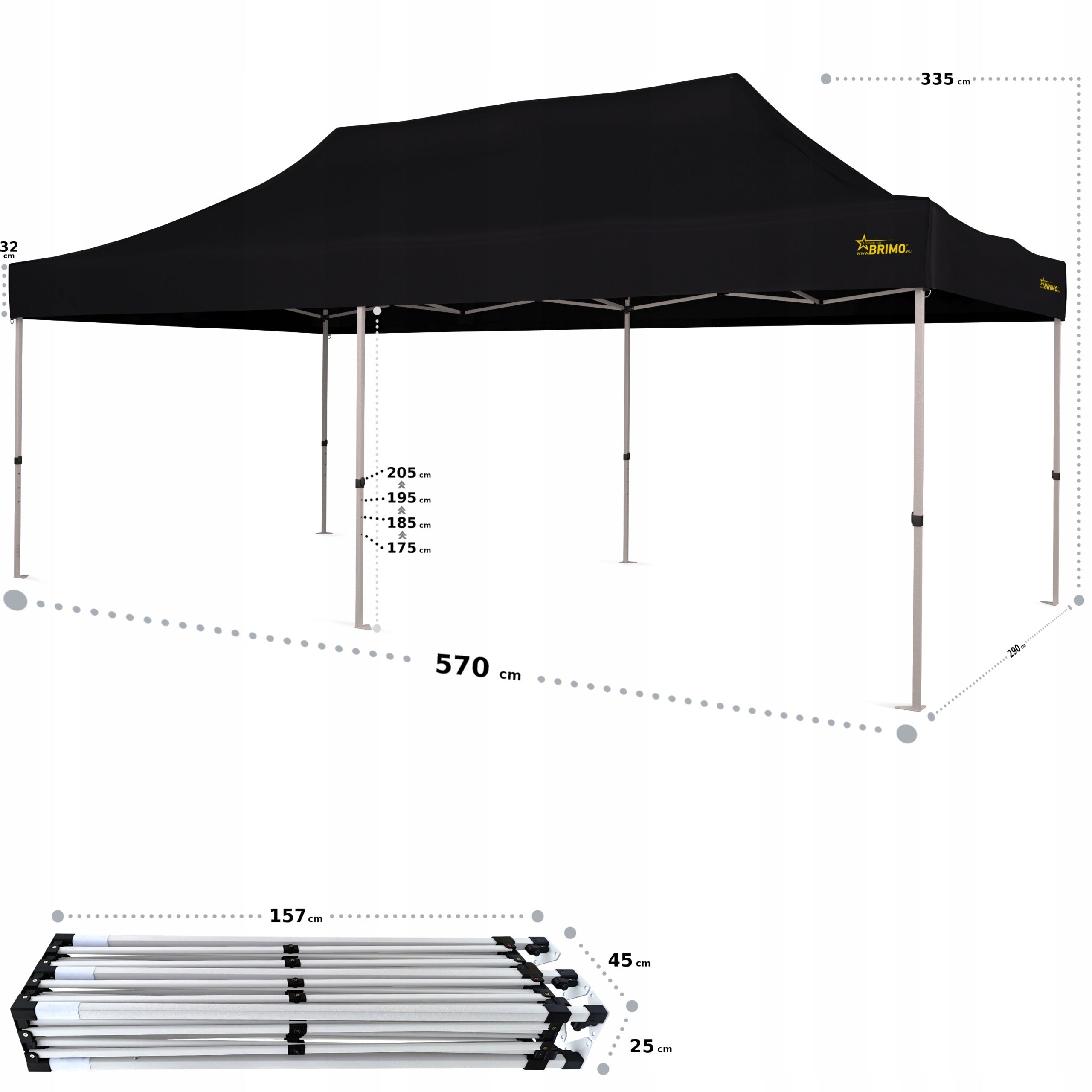 3x6 Economic Star Express Commercial Tent Packaging status original