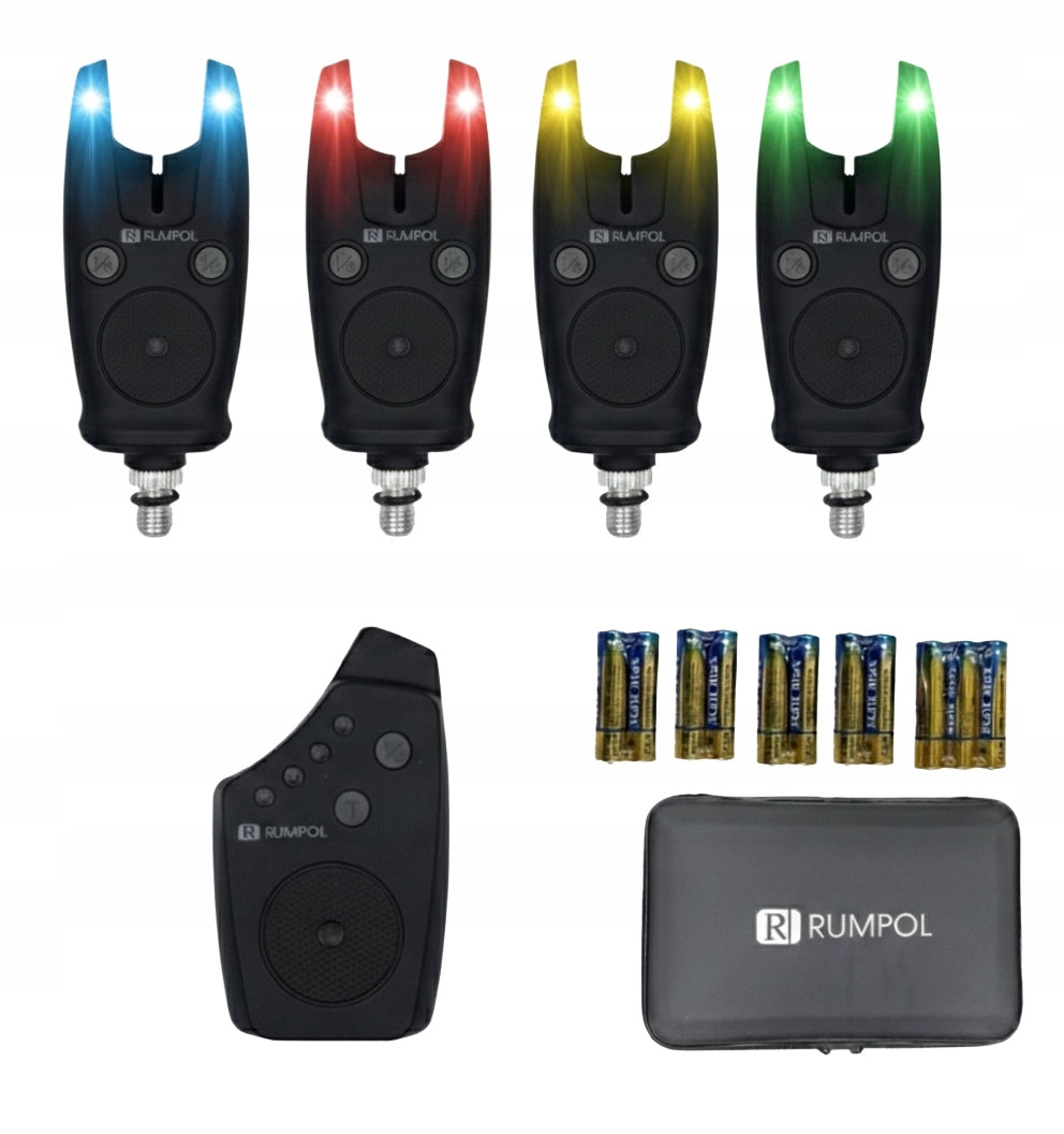 4+1 CARP BEACONS RUMPOL CONTROL UNIT WATERPROOF BATTERIES 320078