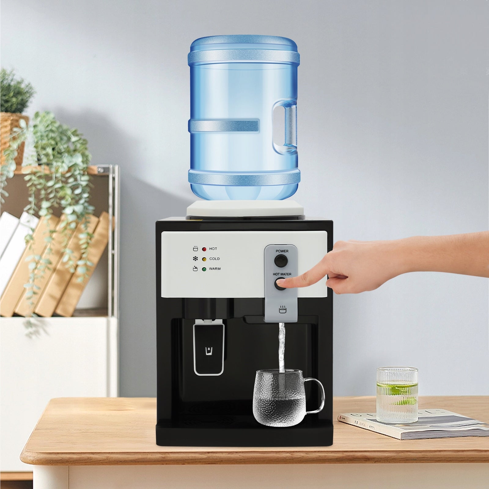 4.5-18.9L Countertop Water Dispenser, 220V 500W Hot and Cold Version Packaging status original