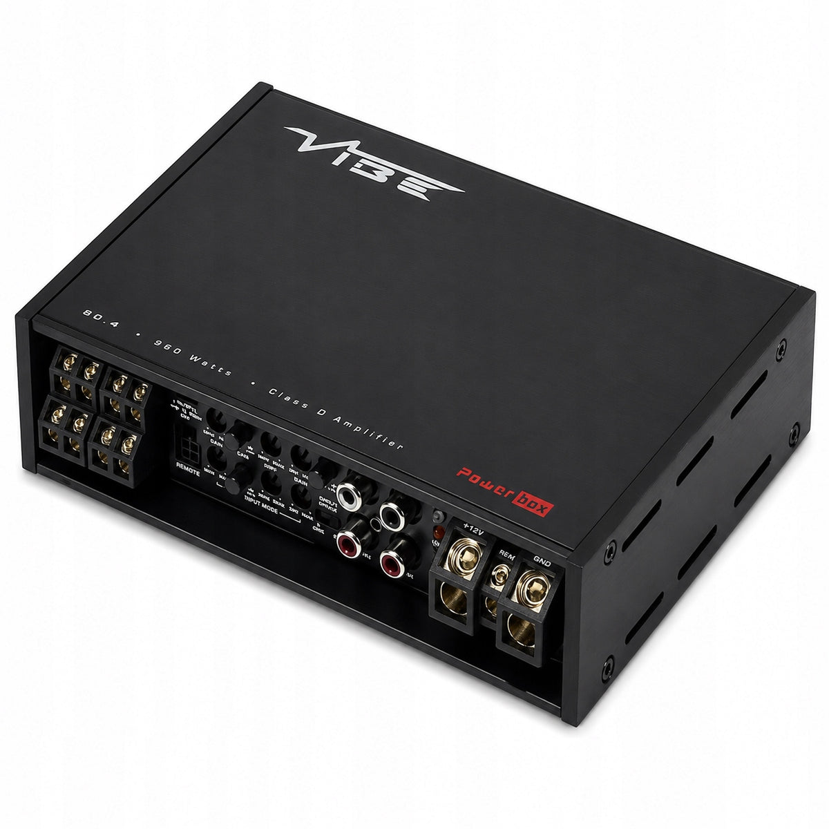 4-CHANNEL 4X80 CAR AMPLIFIER IN RMS CLASS D VIBE POWERBOX80.4-V5
