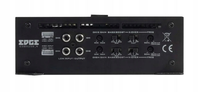 4-CHANNEL CAR AMPLIFIER 4x100W RMS / 2x300W 4ohm EDGE EDBX150.4 Brand Edge