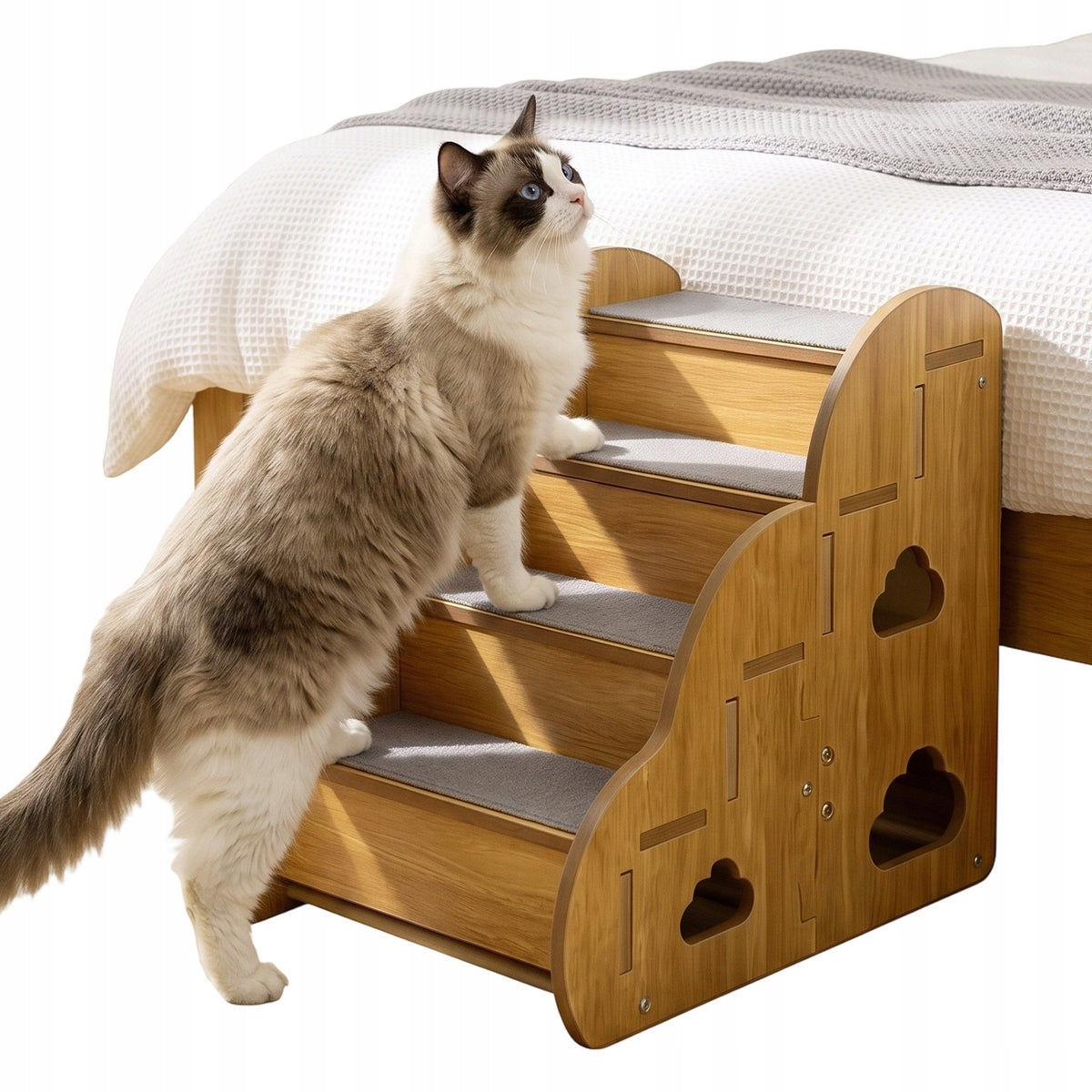 4 DEGREES DOG STAIRS NON-SLIP NON-SLIP CARPET STABLE