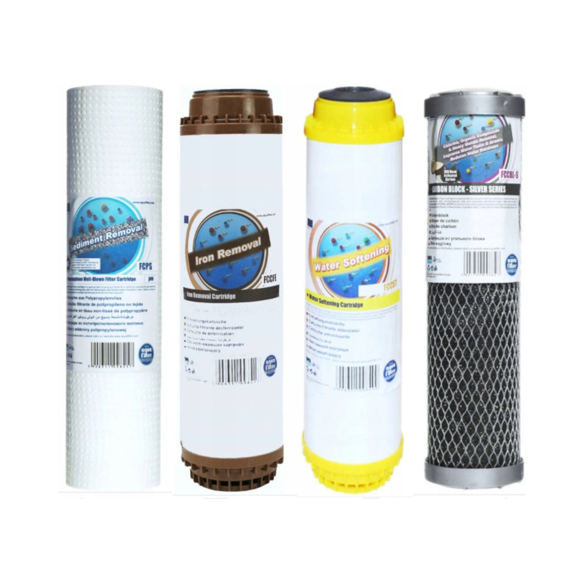 4 Degree AF Water Filter Cartridges Whole House Carbon Kit Packaging status original