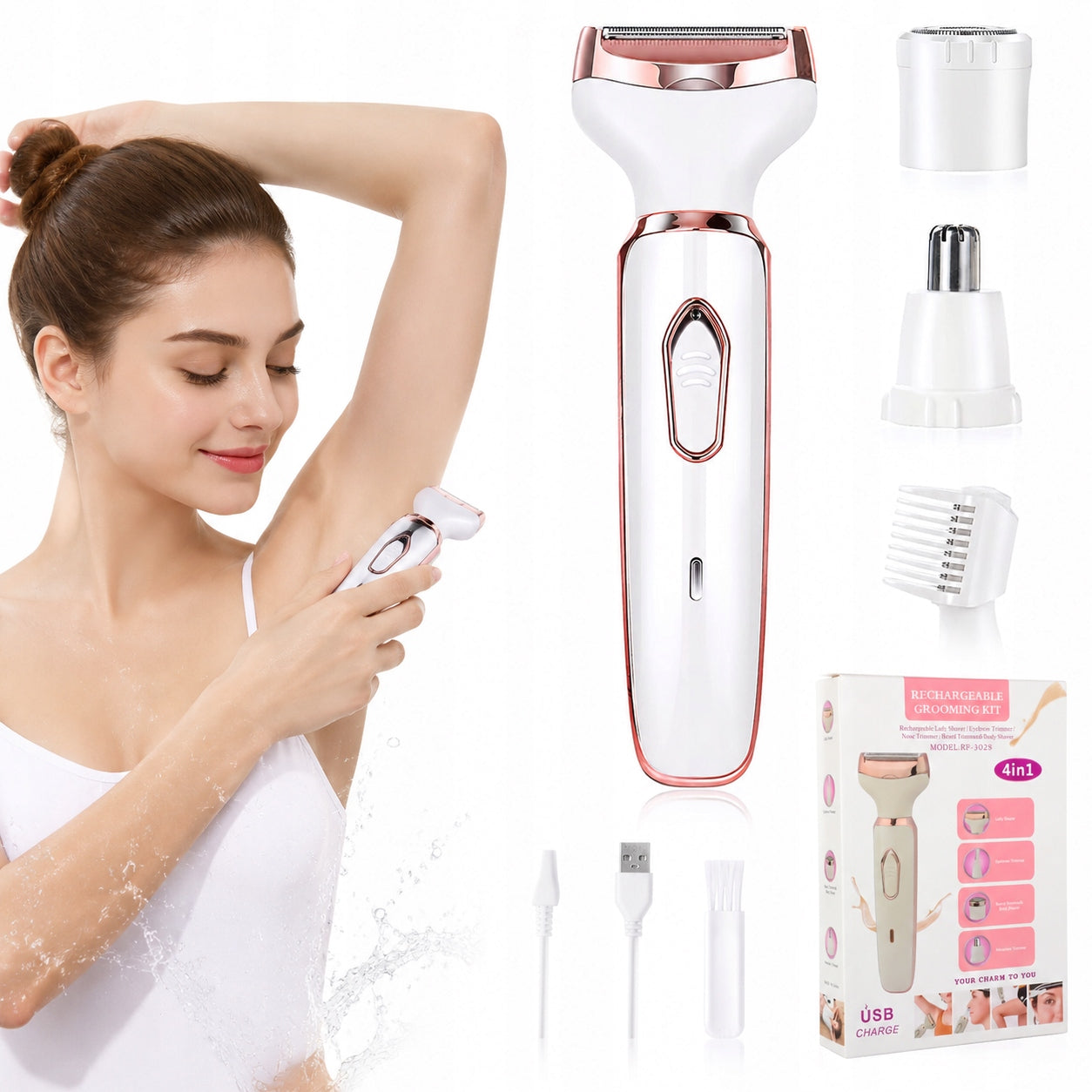 4 In 1 Woman Shaver Women's Shaving Machine for Women Body Epilator