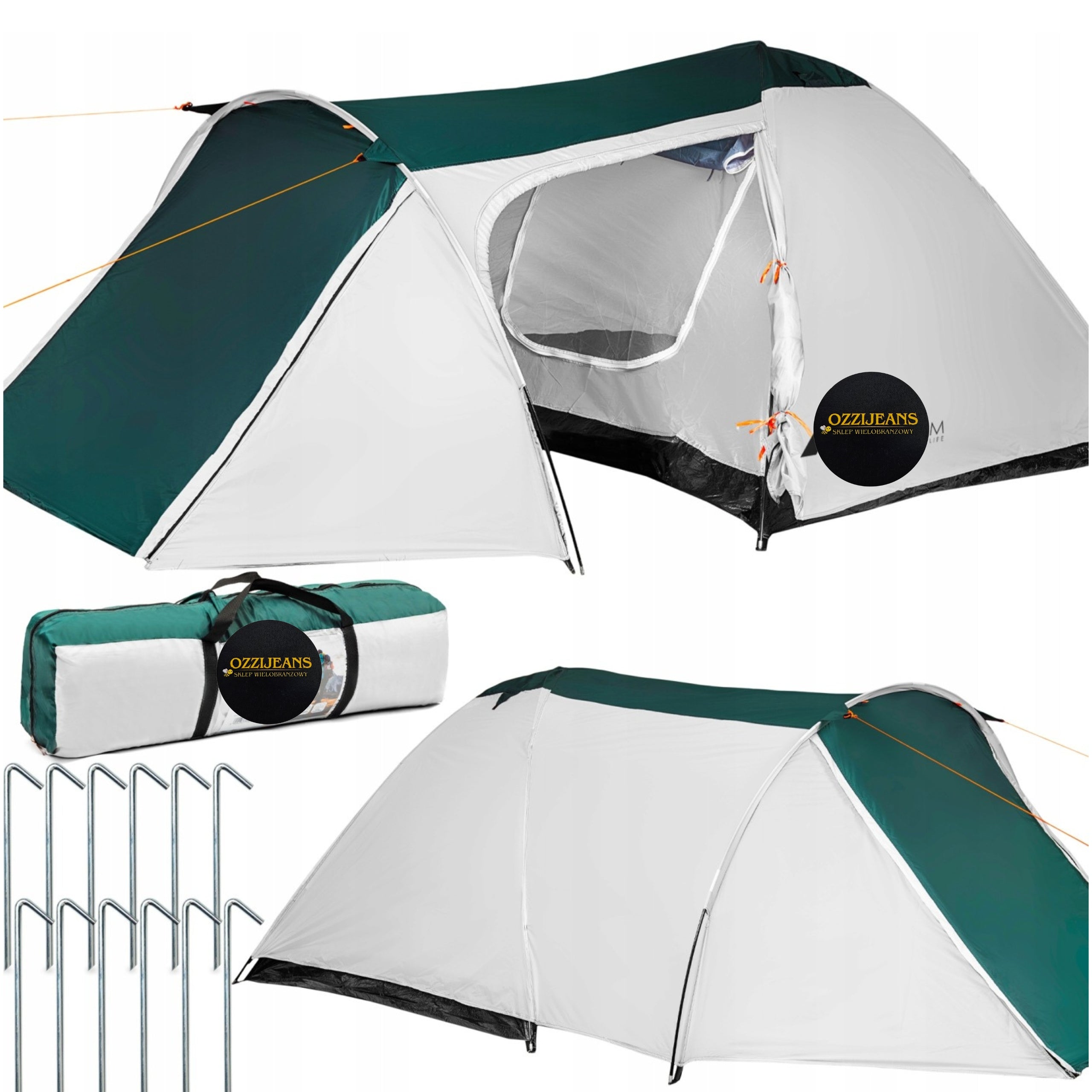 4 PERSON HIKING CAMPING TENT LARGE FAMILY WATERPROOF COVER