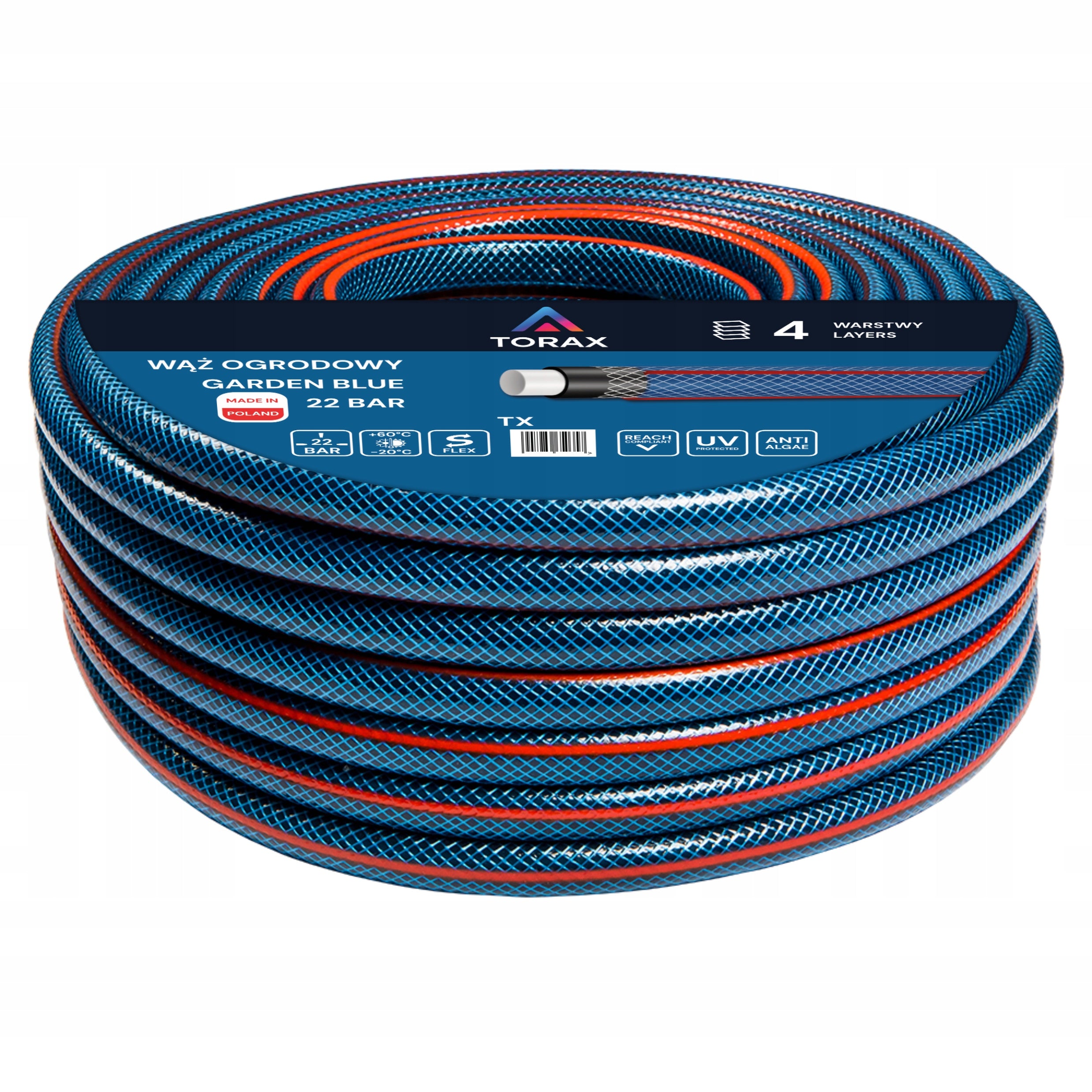4-PLY GARDEN HOSE 22BAR 1" INCH 50M REINFORCED FOR SEPTIC TANK WATER PUMP Packaging status original