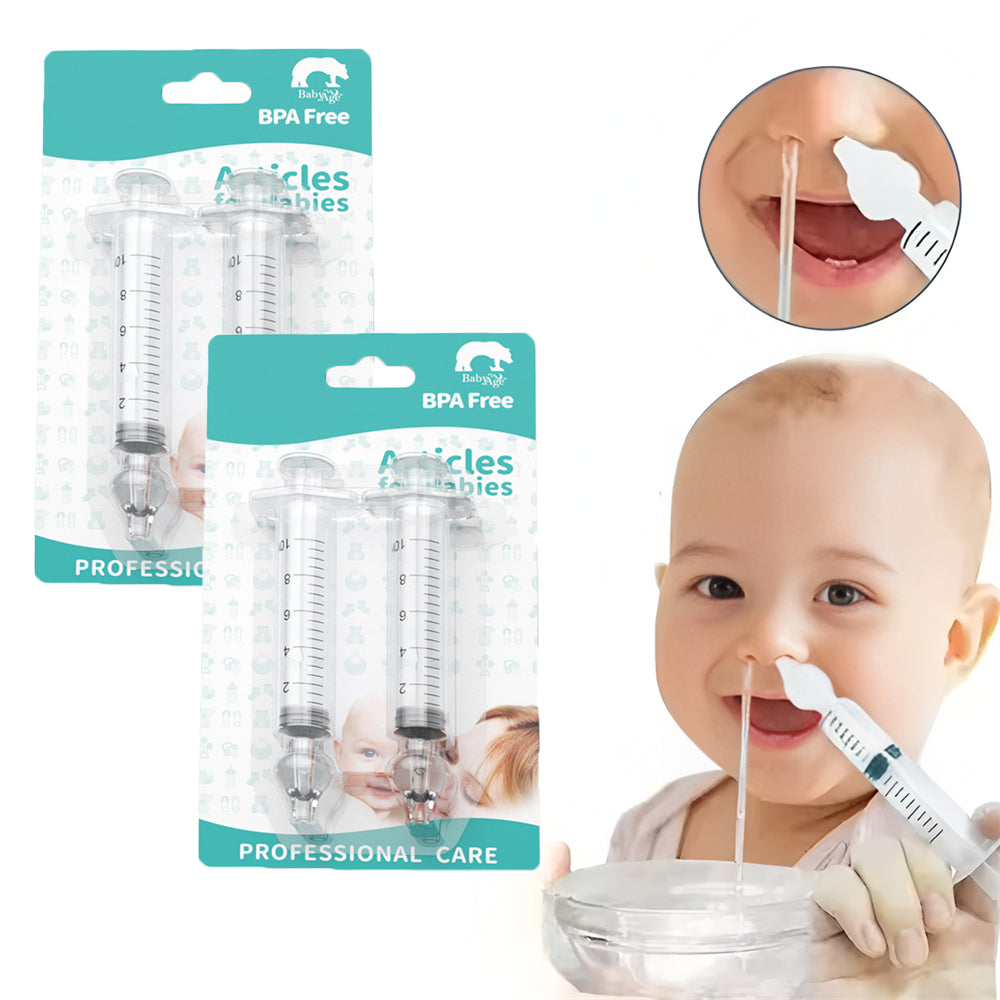 4 Pcs Baby Nose Aspirator, Nose Cleaning Syringe