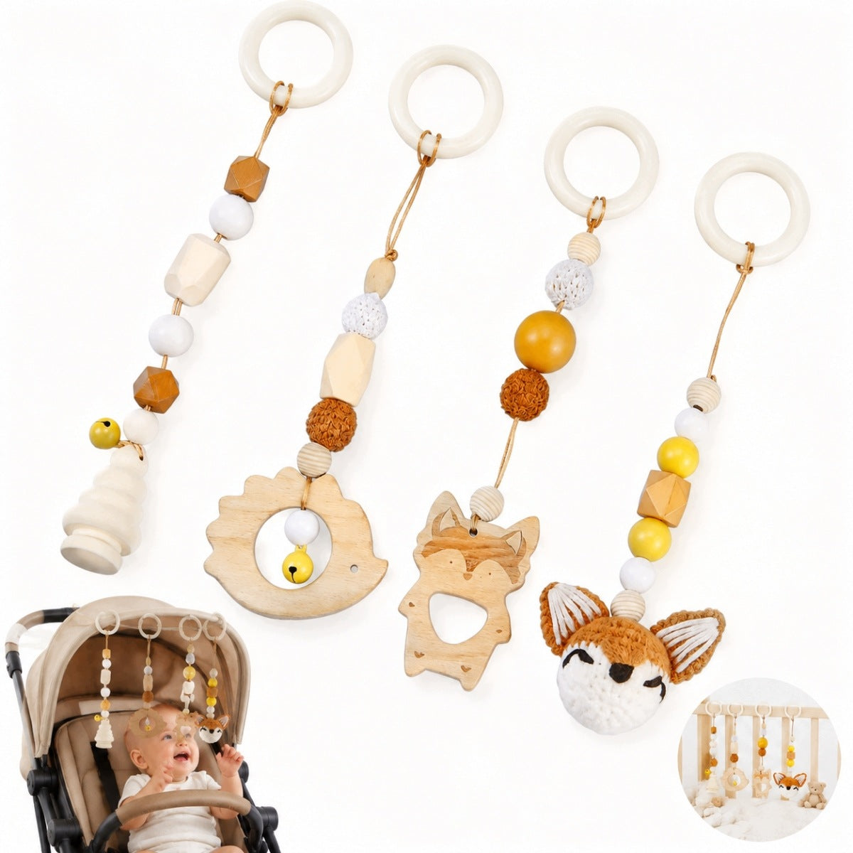 4 Pendants Set FOR Baby Gym Educational Stand!