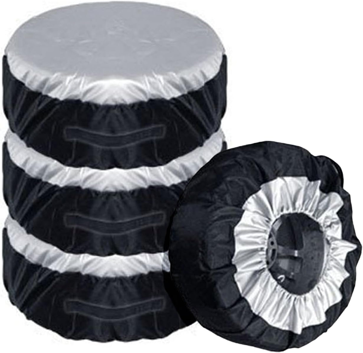 4 WHEEL TYRE COVERS RIM 13-19 INCHES