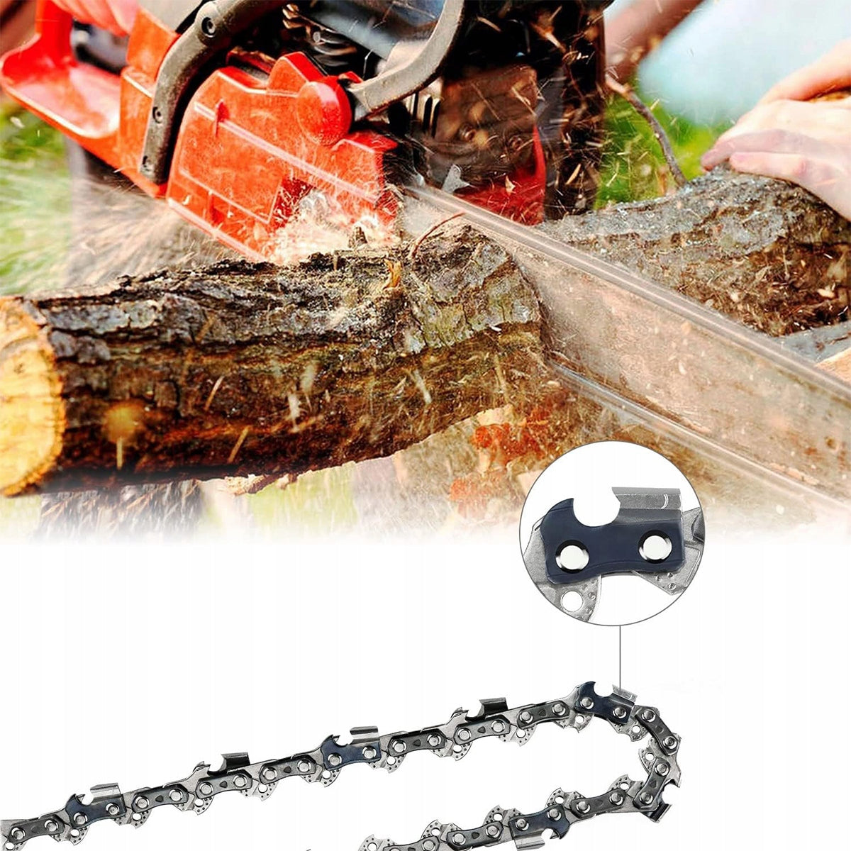 4 X CUTTING CHAIN FOR SAW 35cm 52 links 3/8'' 1,3mm for chainsaws Packaging status original