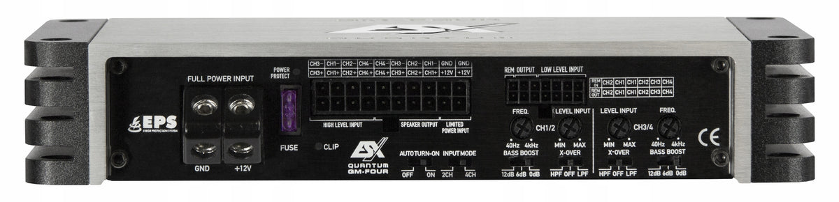 4-channel car amplifier ESX QM-FOUR-PP 4x52 W Packaging status original