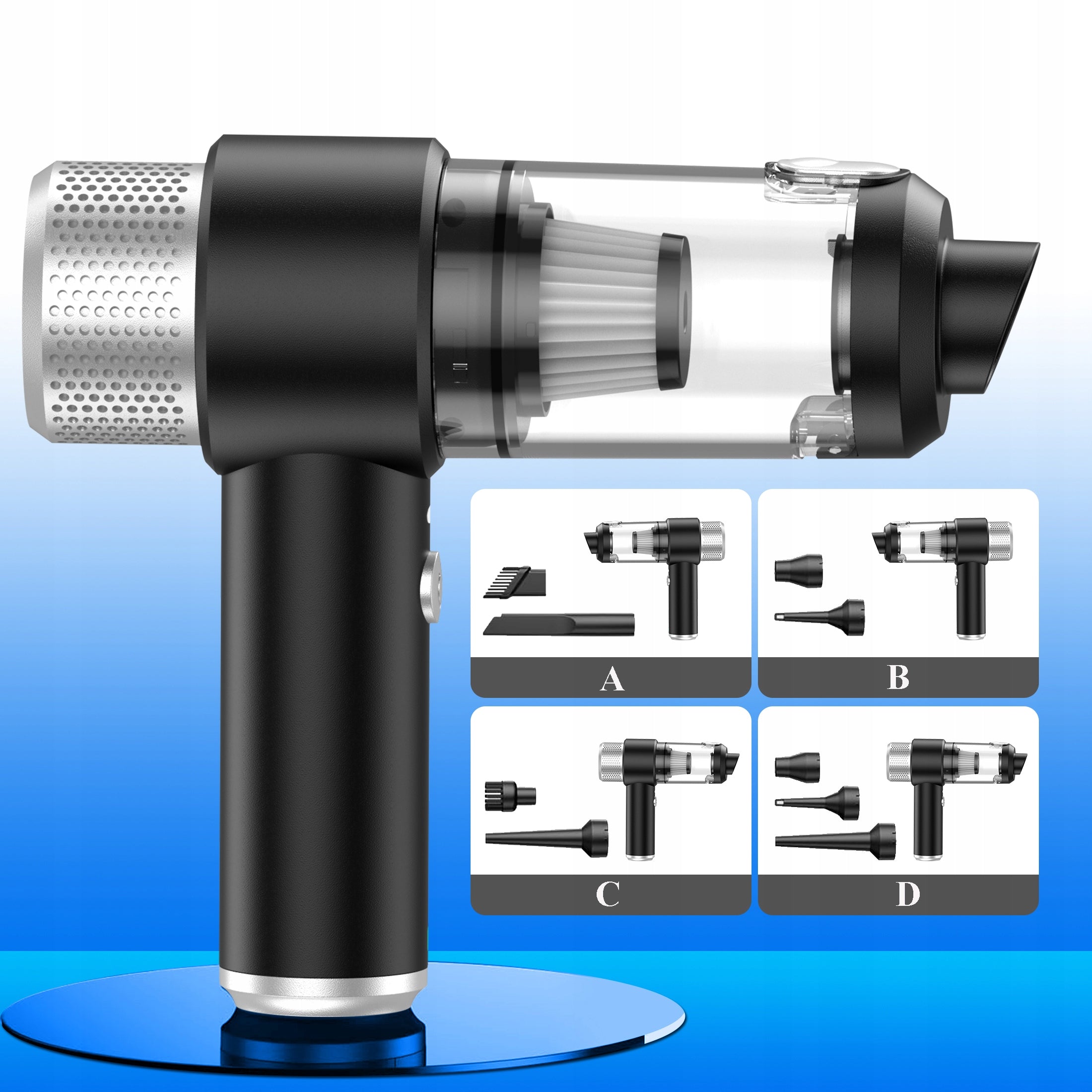 4 in 1 Handheld Car Vacuum Cleaner, Multifunctional for Car Home and Office Brand no brand