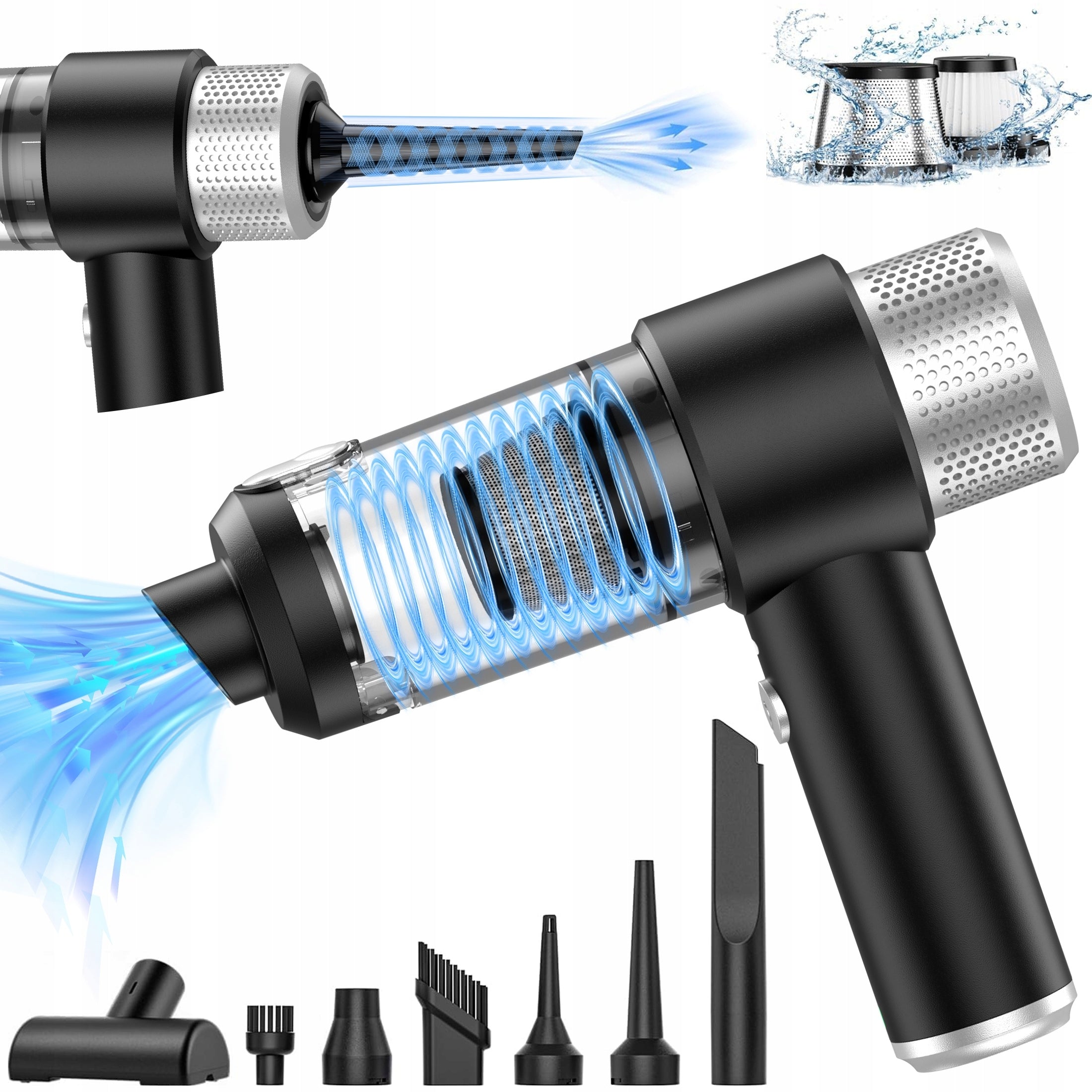 4 in 1 Handheld Car Vacuum Cleaner, Multifunctional for Car Home and Office