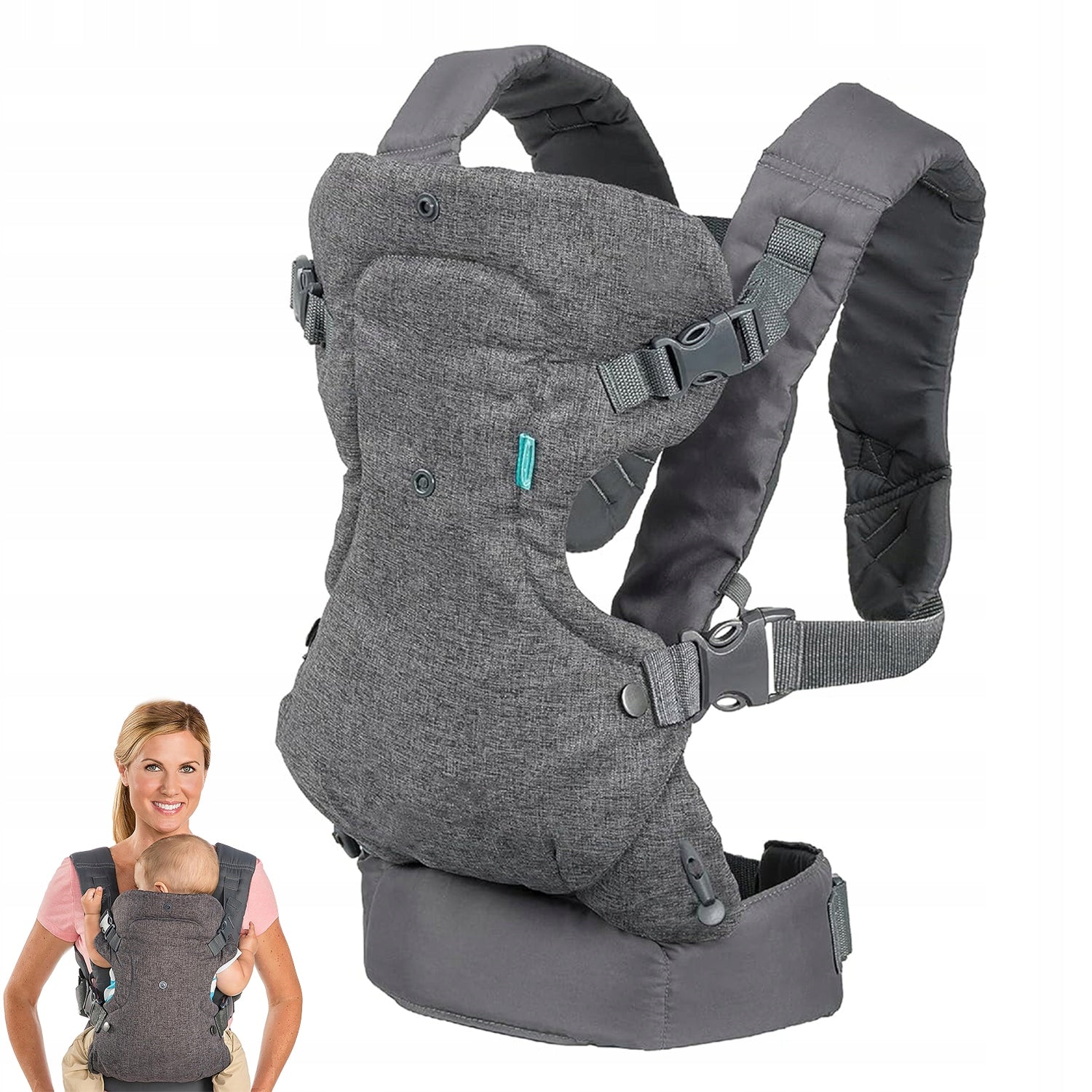 4-in-1 Light & Airy Convertible Baby Carrier, Adjustable