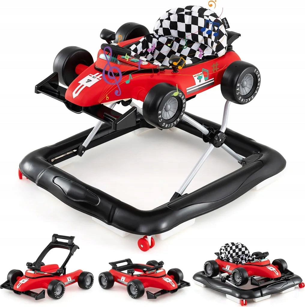 4-in-1 Multi-Functional Baby Walker, Adjustable Height