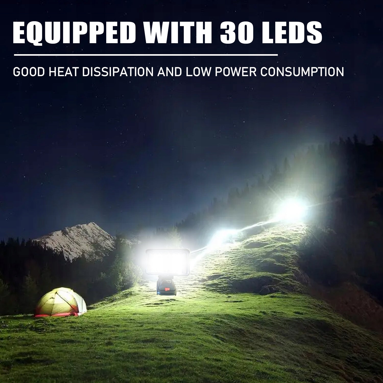 4 inch 2USB WORKING HALOGEN LED LAMP FOR MAKITA LITHIUM BATTERY Color black