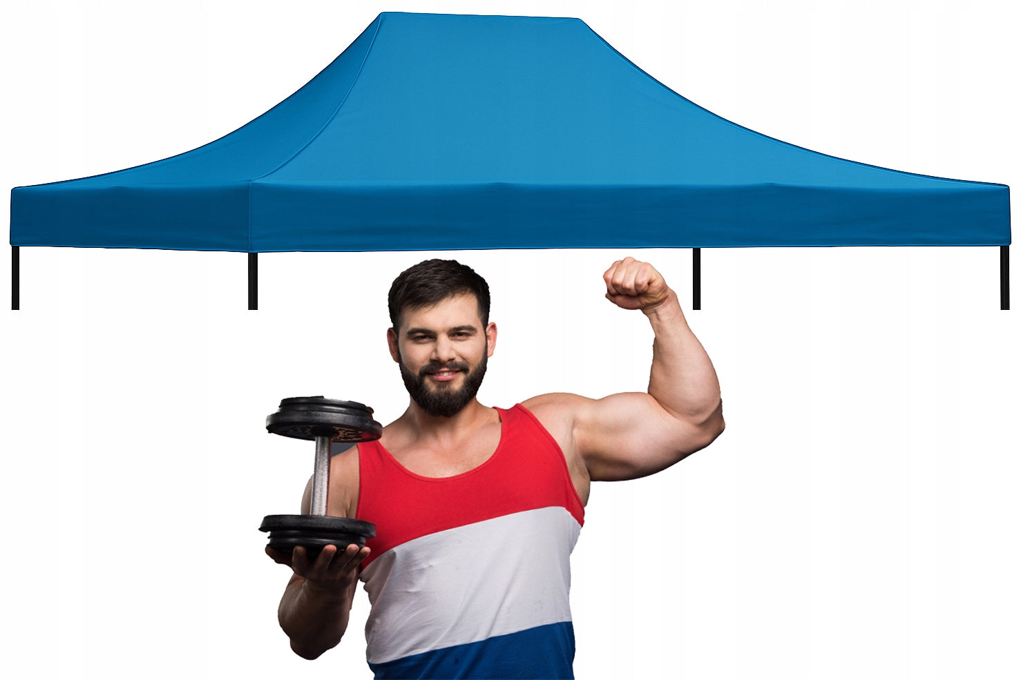 4 kg 2x3 ROOF PLATING TRADE TENT PAVILION Garden Cover Blue