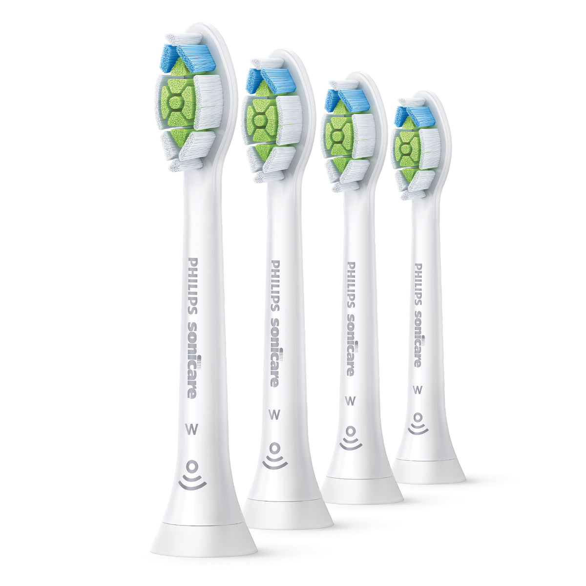 4 pcs Philips Sonicare W2 hx6064 Optimal White Toothbrush Tips Packaging status original
