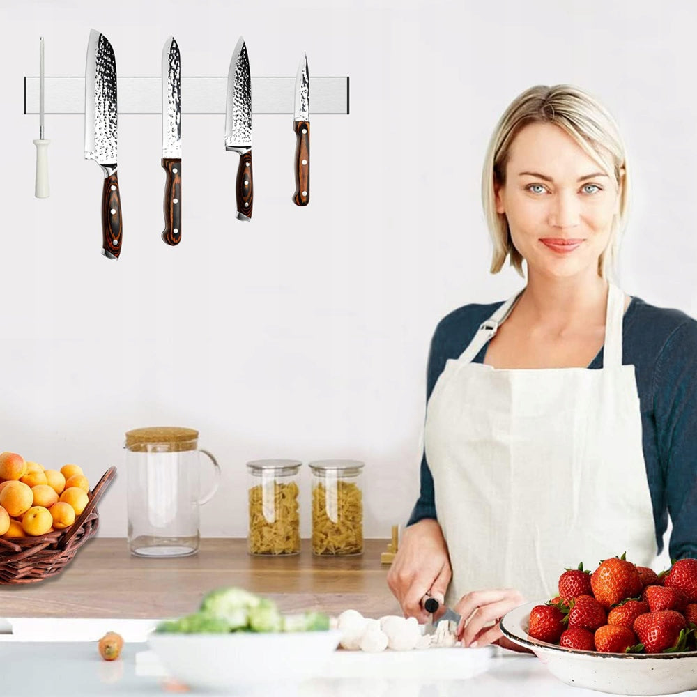 40 CM MAGNETIC HOLDER FOR KNIVES AND TOOLS SELF-ADHESIVE STAINLESS STEEL Brand no brand