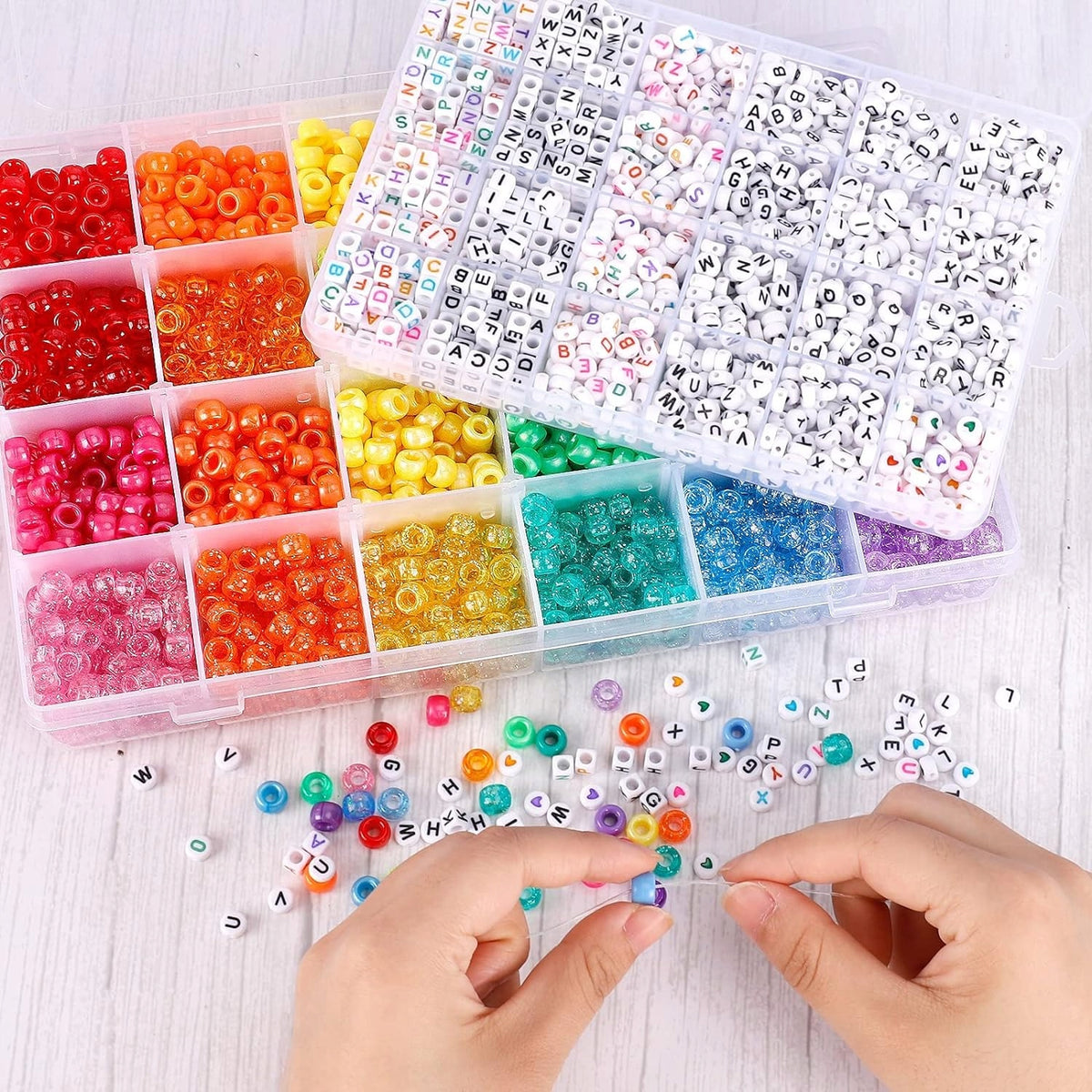 4000 Pcs 24 Colors Beads Pony Rainbow Kandi Bead For Rob Set Manufacturer code 6979905256062
