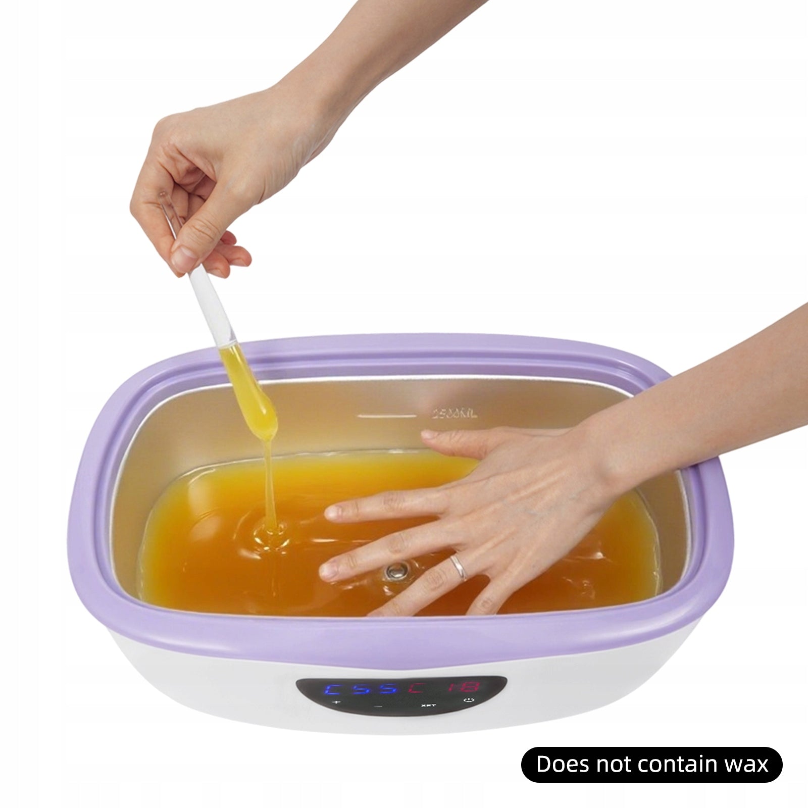 4000ML PARAFFIN WAX BATH 230W, HAND FOOT WAX MACHINE 45-75°C PURPLE