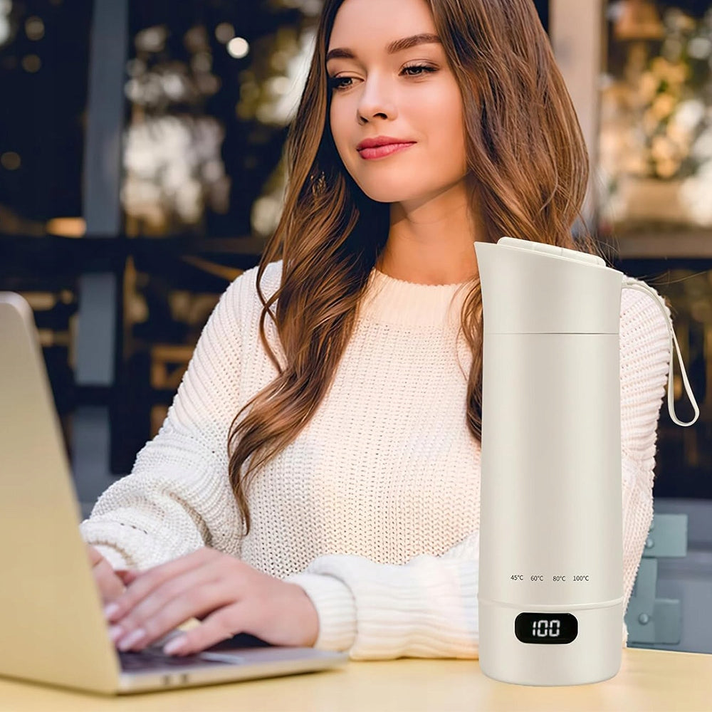 400ML ELECTRIC PORTABLE MUG WITH TEMPERATURE CONTROL AUTO MODES Packaging status original