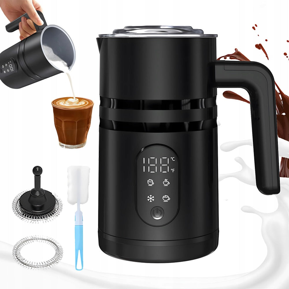 400W ELECTRIC MILK FROTHER WITH HEATER 350ML 4 MODES FOR LATTE