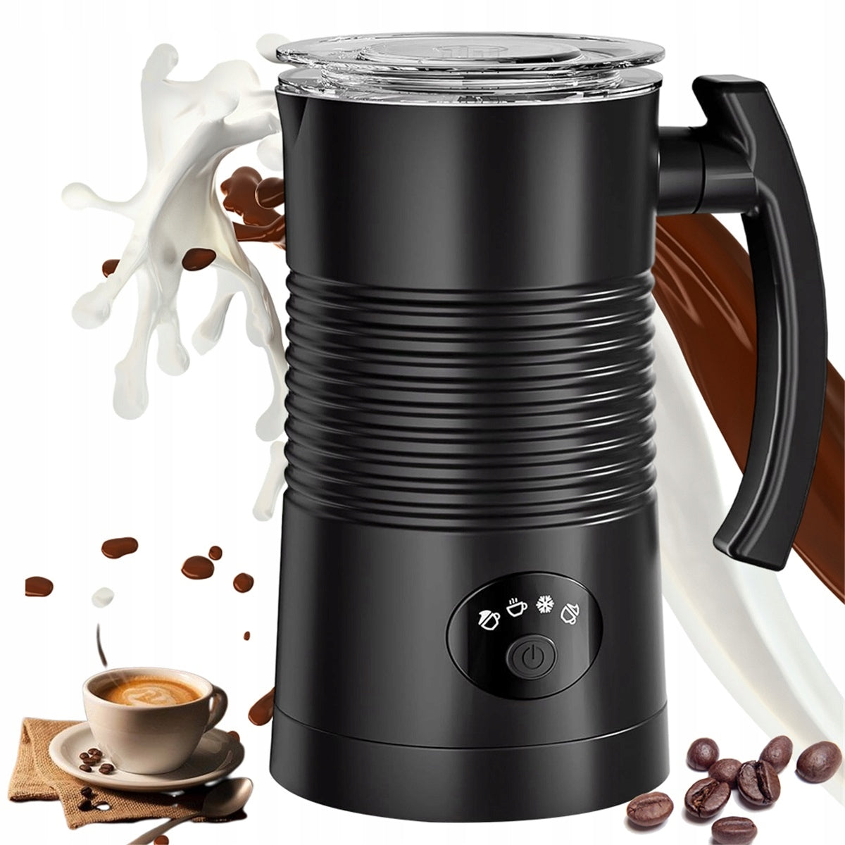 400W MILK FROTHER 4 MODES AUTOMATIC FOR HOT CHOCOLATE
