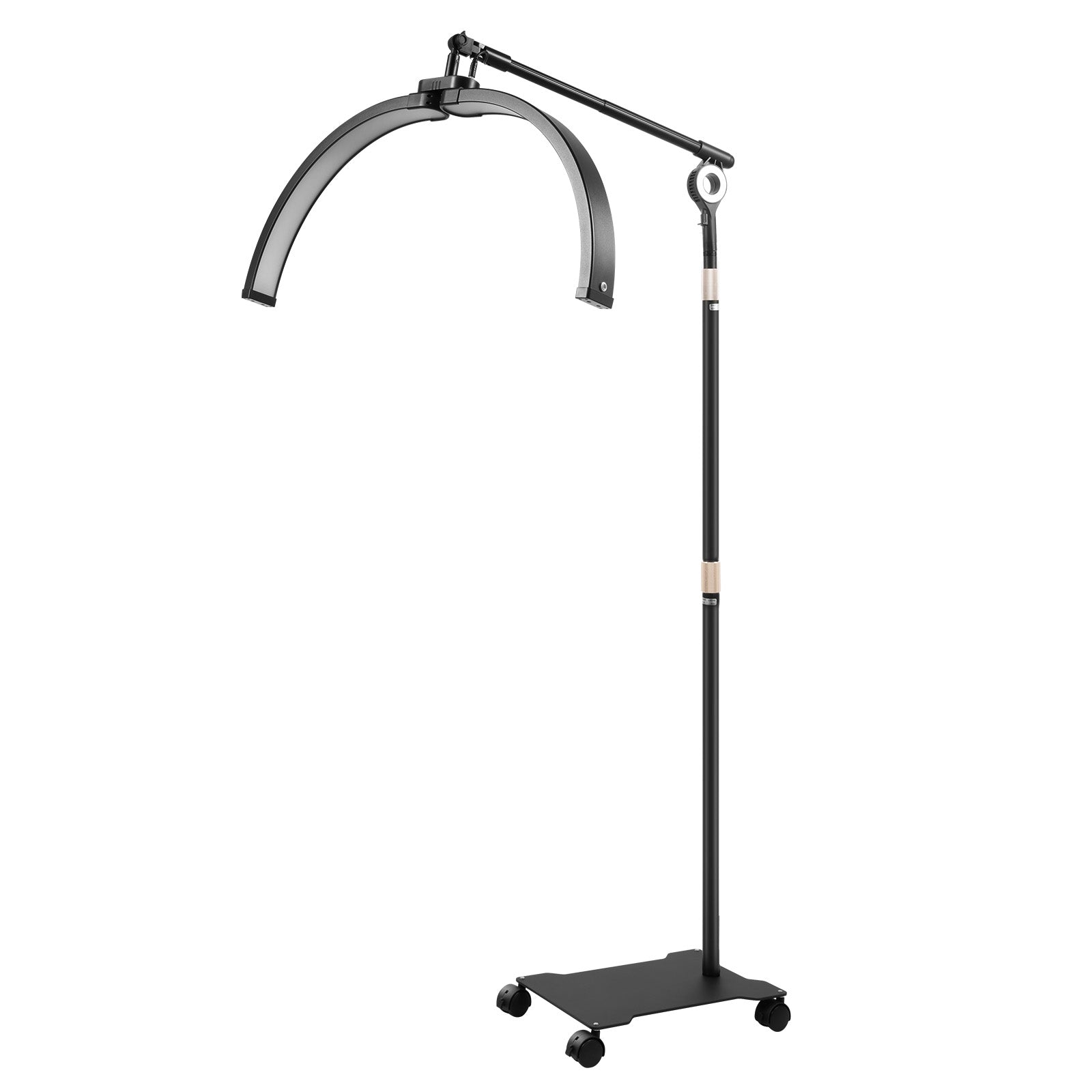 40W HALF MOON LIGHT 28INCH FLOOR DESKTOP MAKEUP LAMP WITH REMOTE BLACK Packaging status original