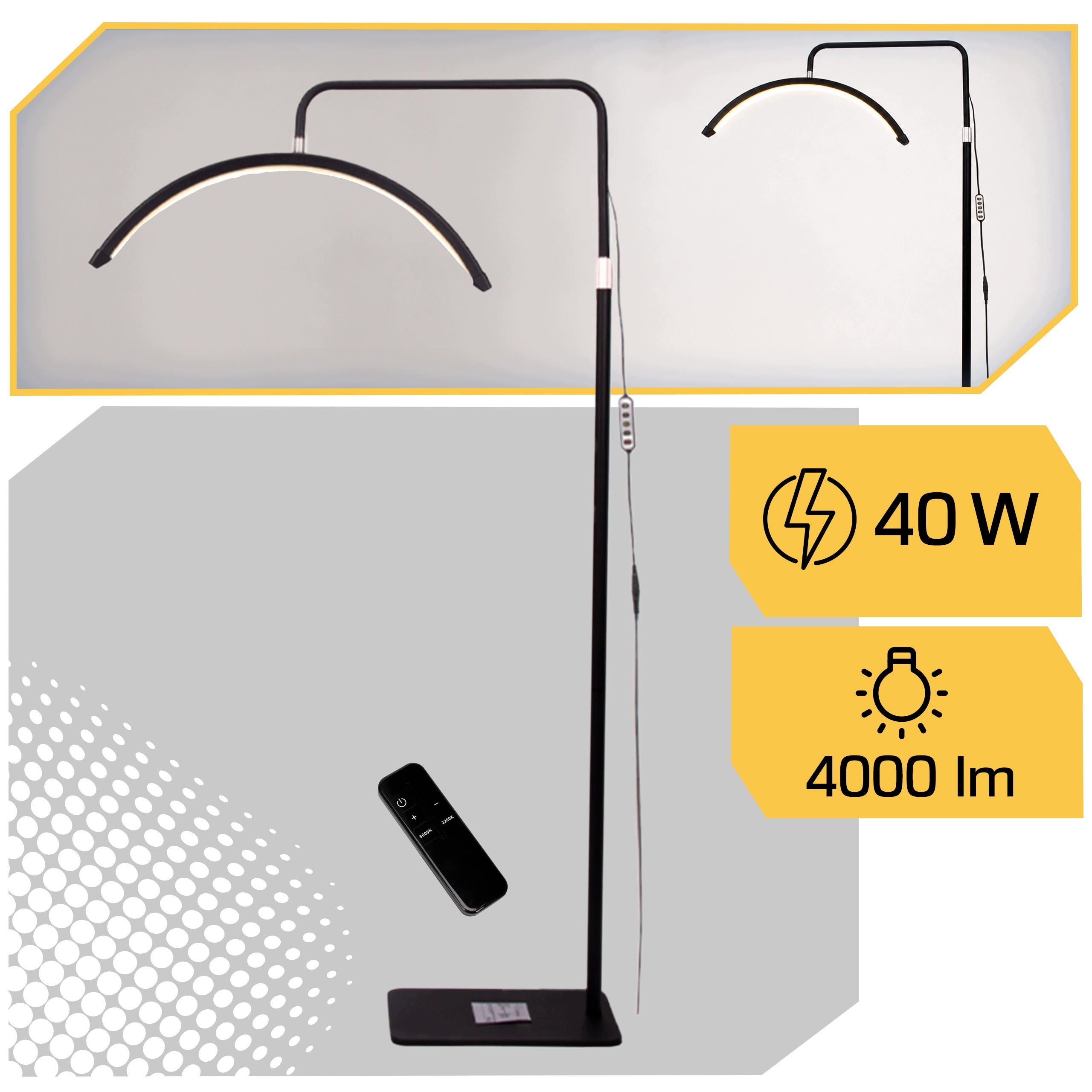 40W LED Crescent Bow Cosmetic Lamp for Eyelash Extensions Adjustable Medical device no